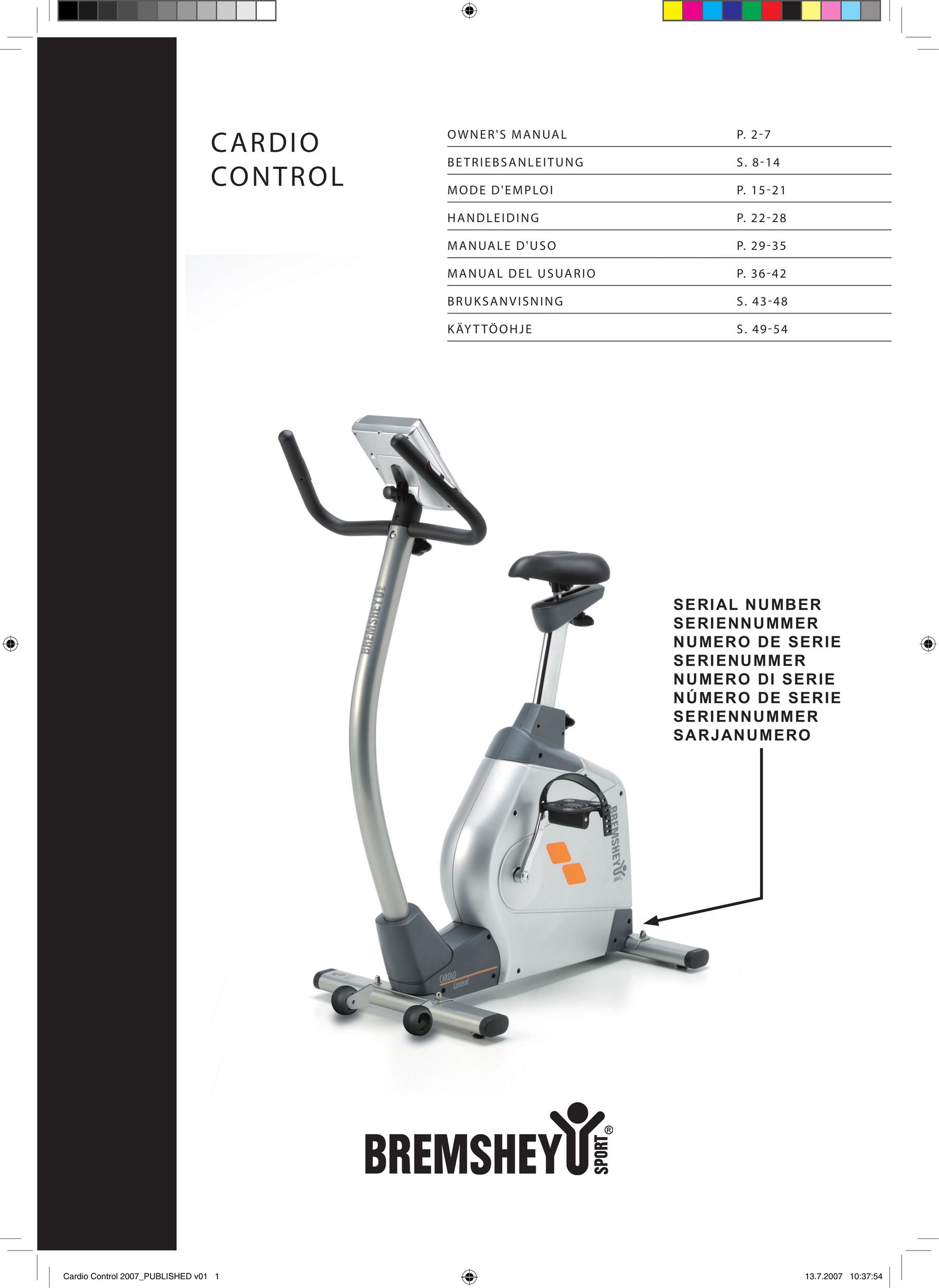 Accell Cardio Control Bicycle Accessories User Manual