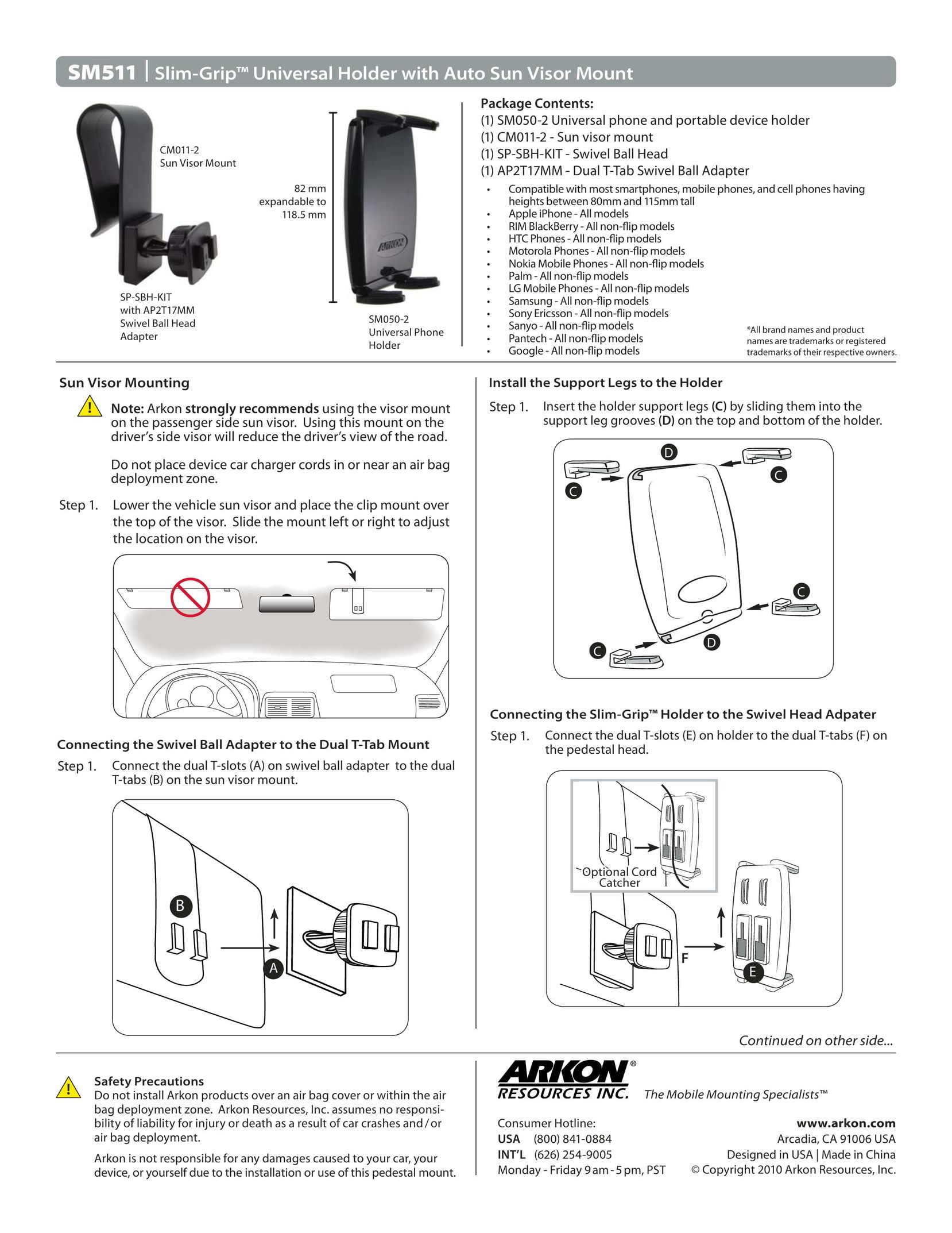 Avaya SM511 Bicycle Accessories User Manual