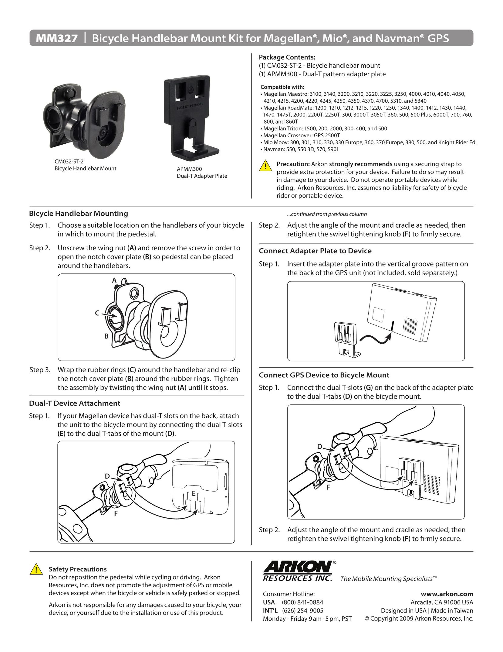 Black & Decker MM327 Bicycle Accessories User Manual