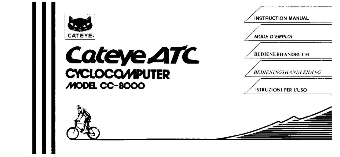Cateye CC-8000 Bicycle Accessories User Manual