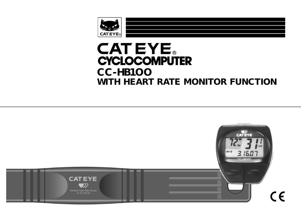 Cateye CC-HB100 Bicycle Accessories User Manual