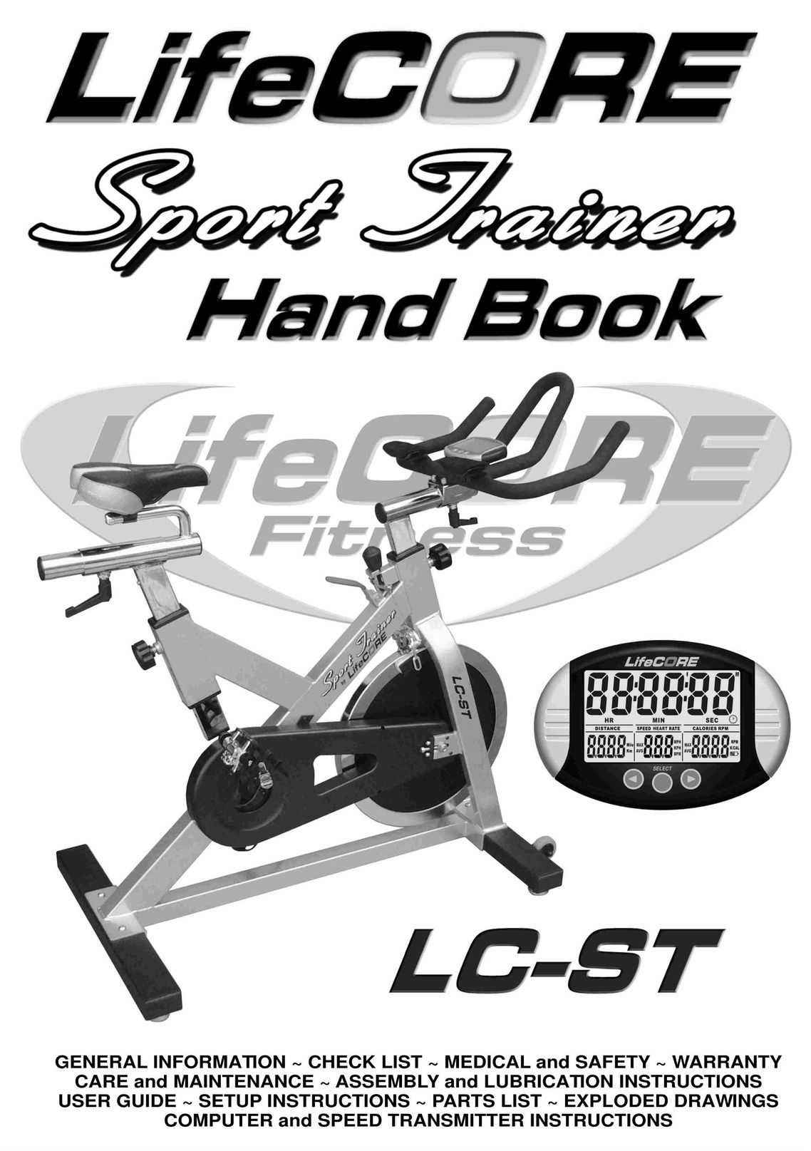 LifeCore Fitness LC-ST Bicycle Accessories User Manual
