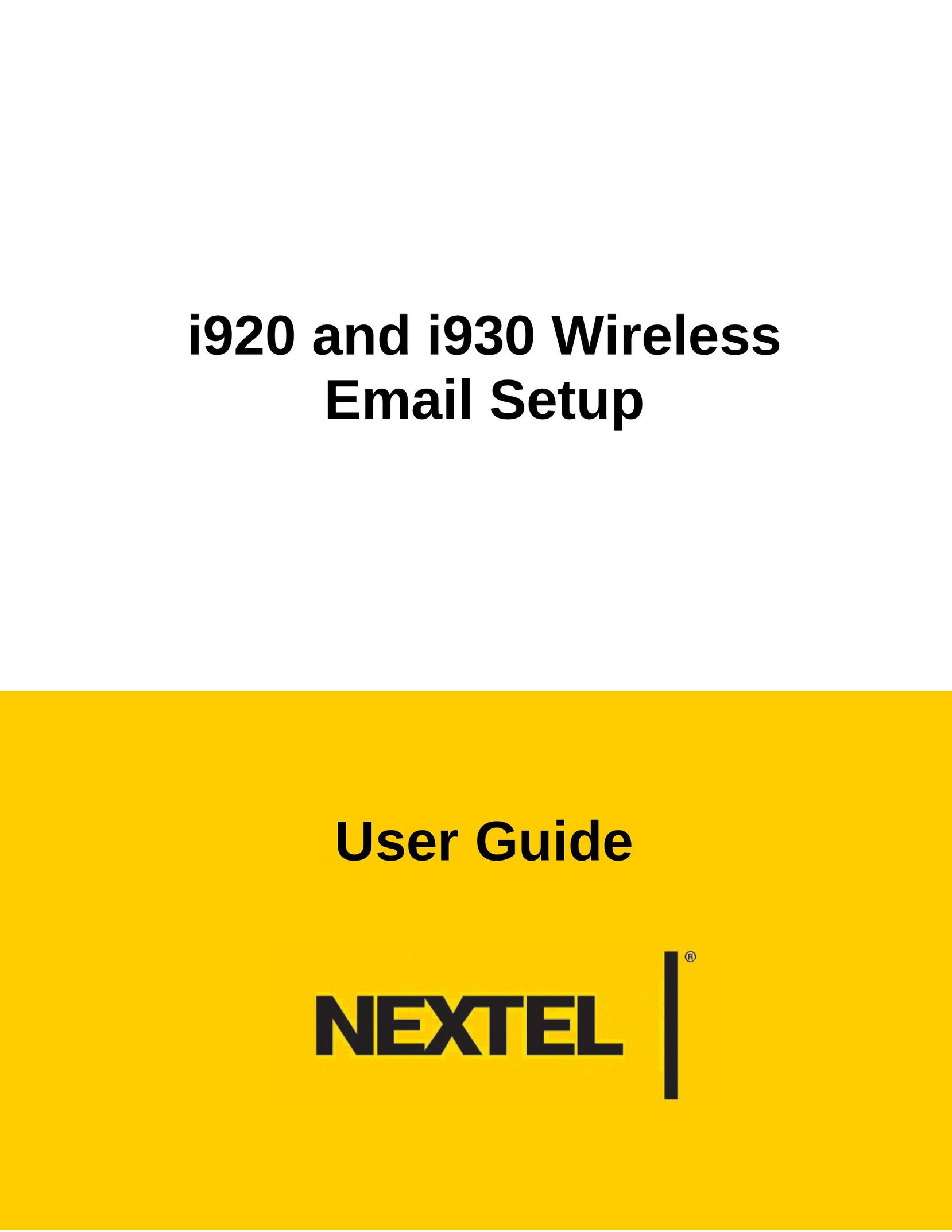 Nextel comm i920 Bicycle Accessories User Manual