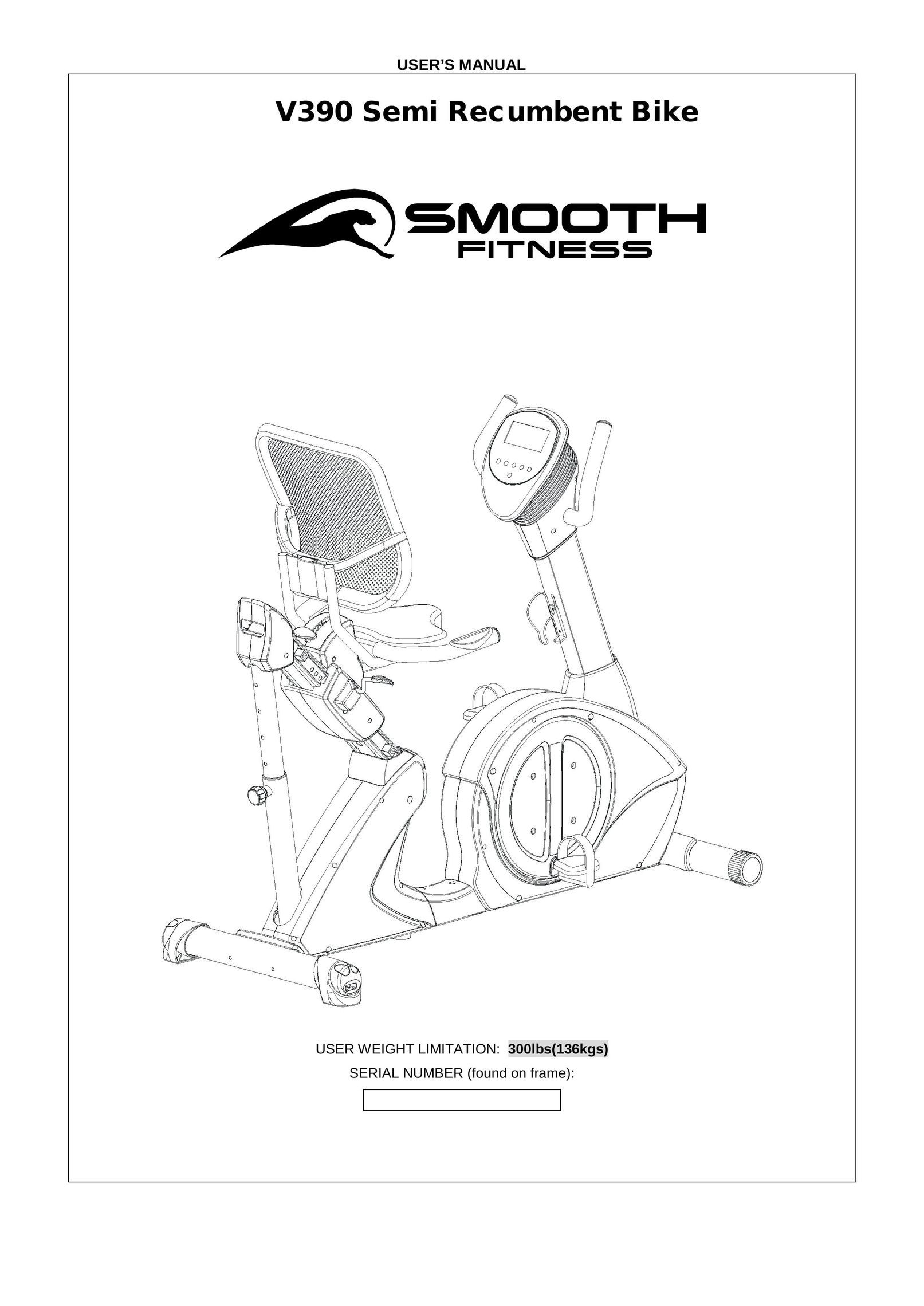 Smooth Fitness V390 Bicycle Accessories User Manual