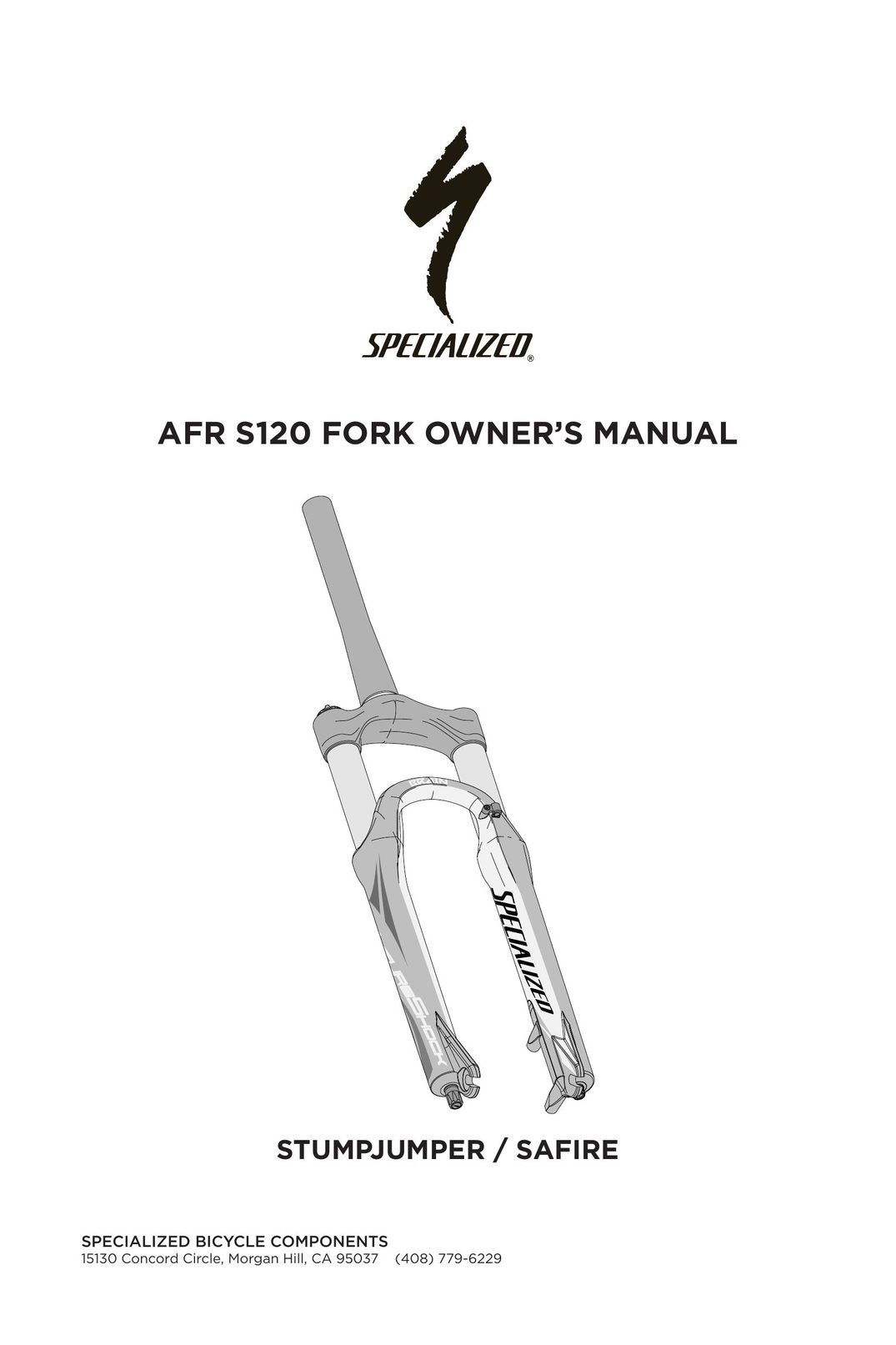 Specialized AFR S120 Bicycle Accessories User Manual
