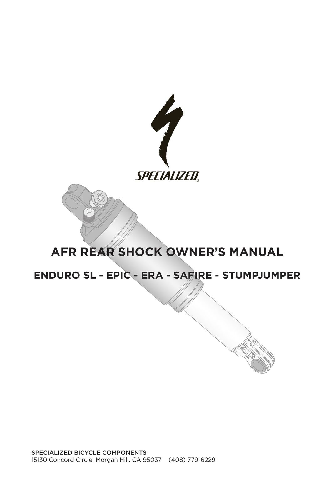 Specialized ENDURO SL Bicycle Accessories User Manual