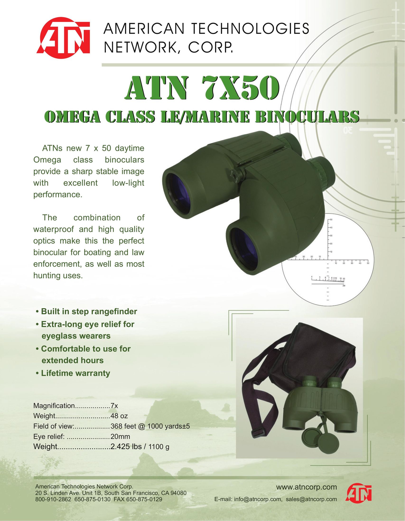 ATN ATN 7X50 Binoculars User Manual