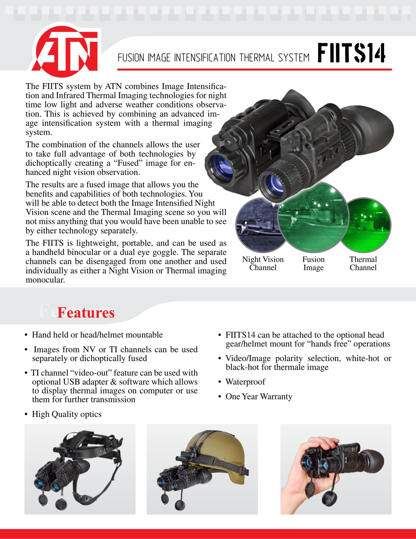 ATN FIITS14 Binoculars User Manual
