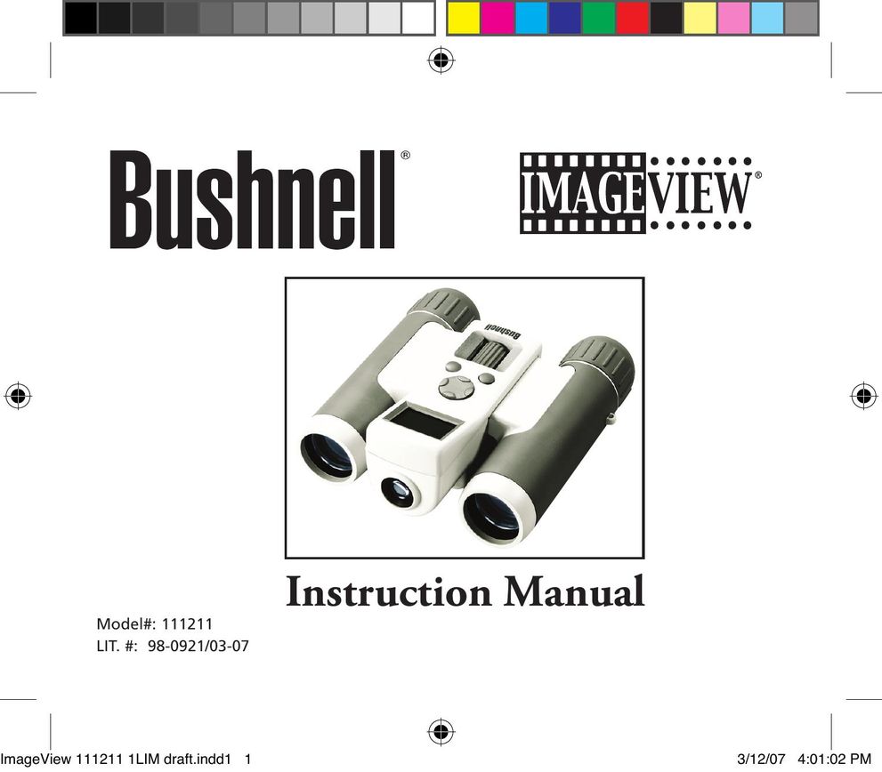 Bushnell 11-1211 Binoculars User Manual