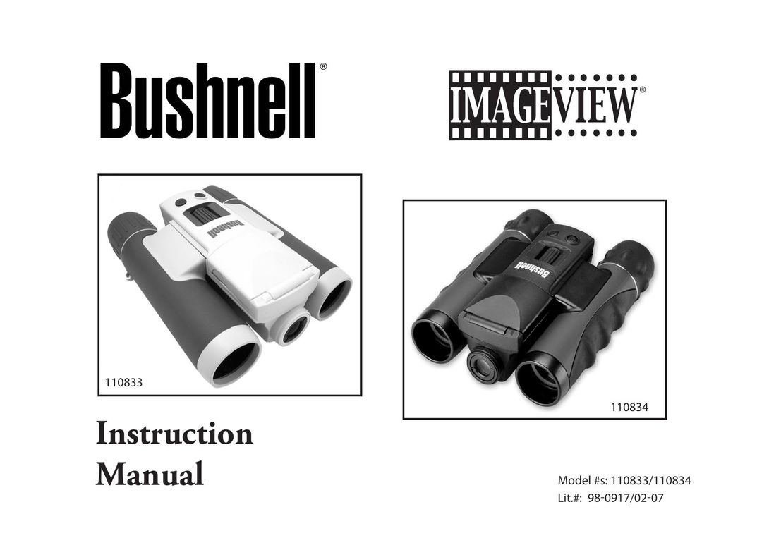 Bushnell 110834 Binoculars User Manual
