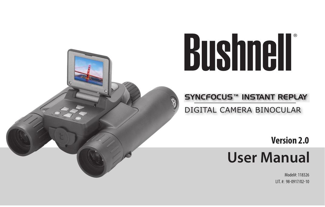 Bushnell 118326 Binoculars User Manual