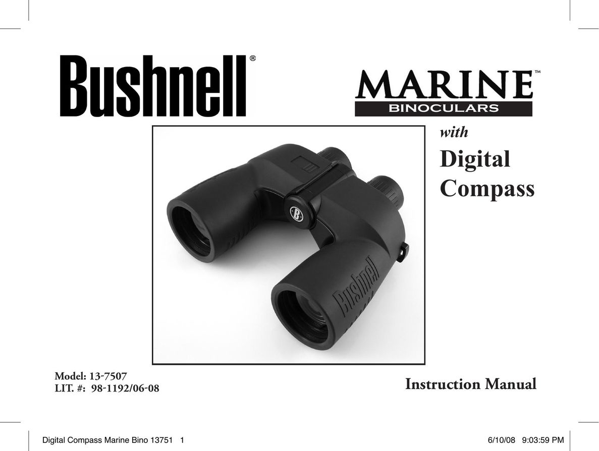 Bushnell 13-7507 Binoculars User Manual