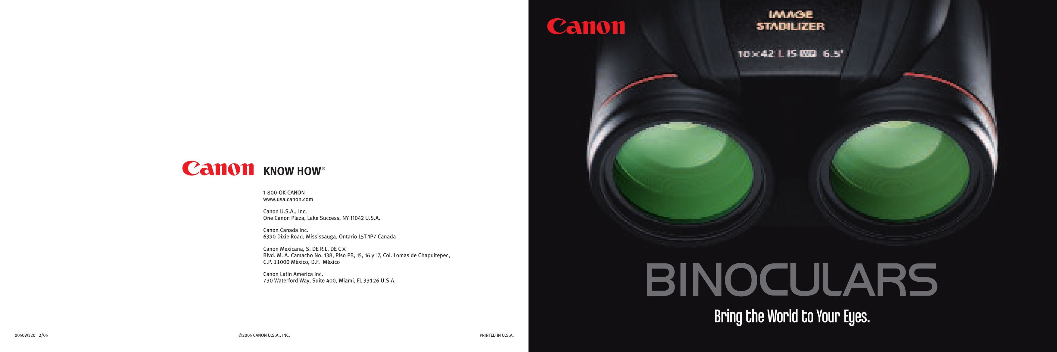 Canon 10x42L IS WP Binoculars User Manual