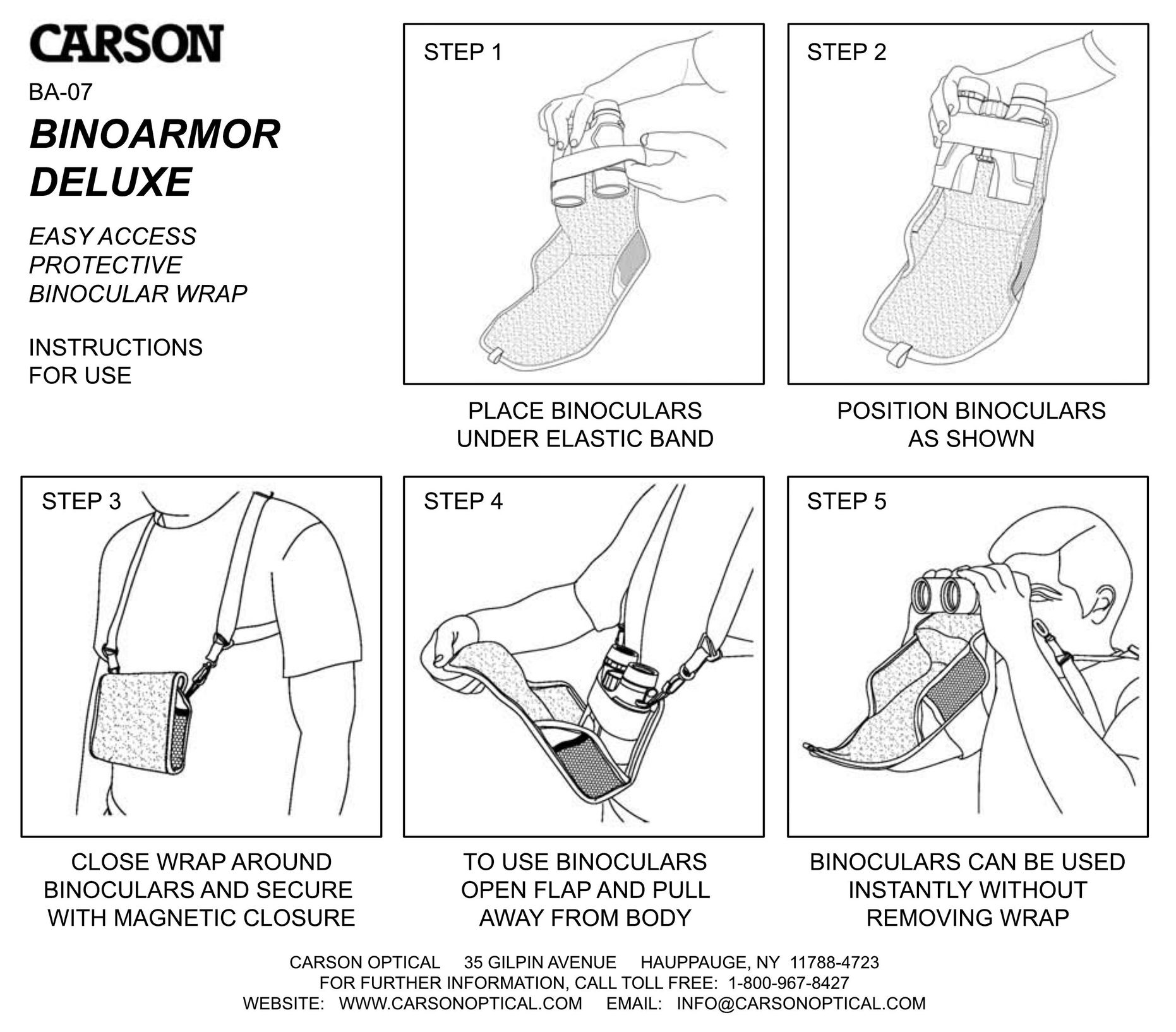Carson Optical BA-07 Binoculars User Manual