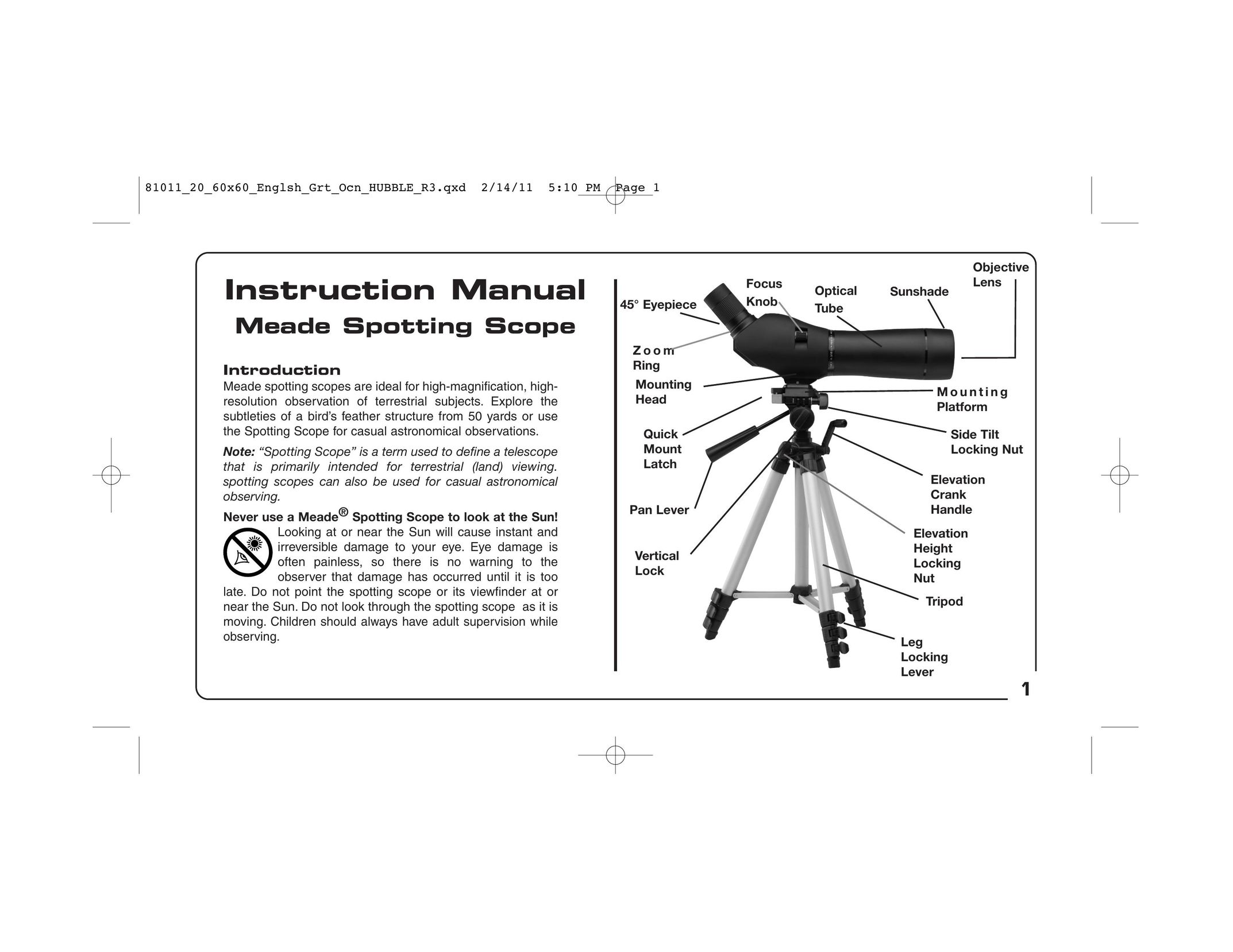 Meade 126000 Binoculars User Manual