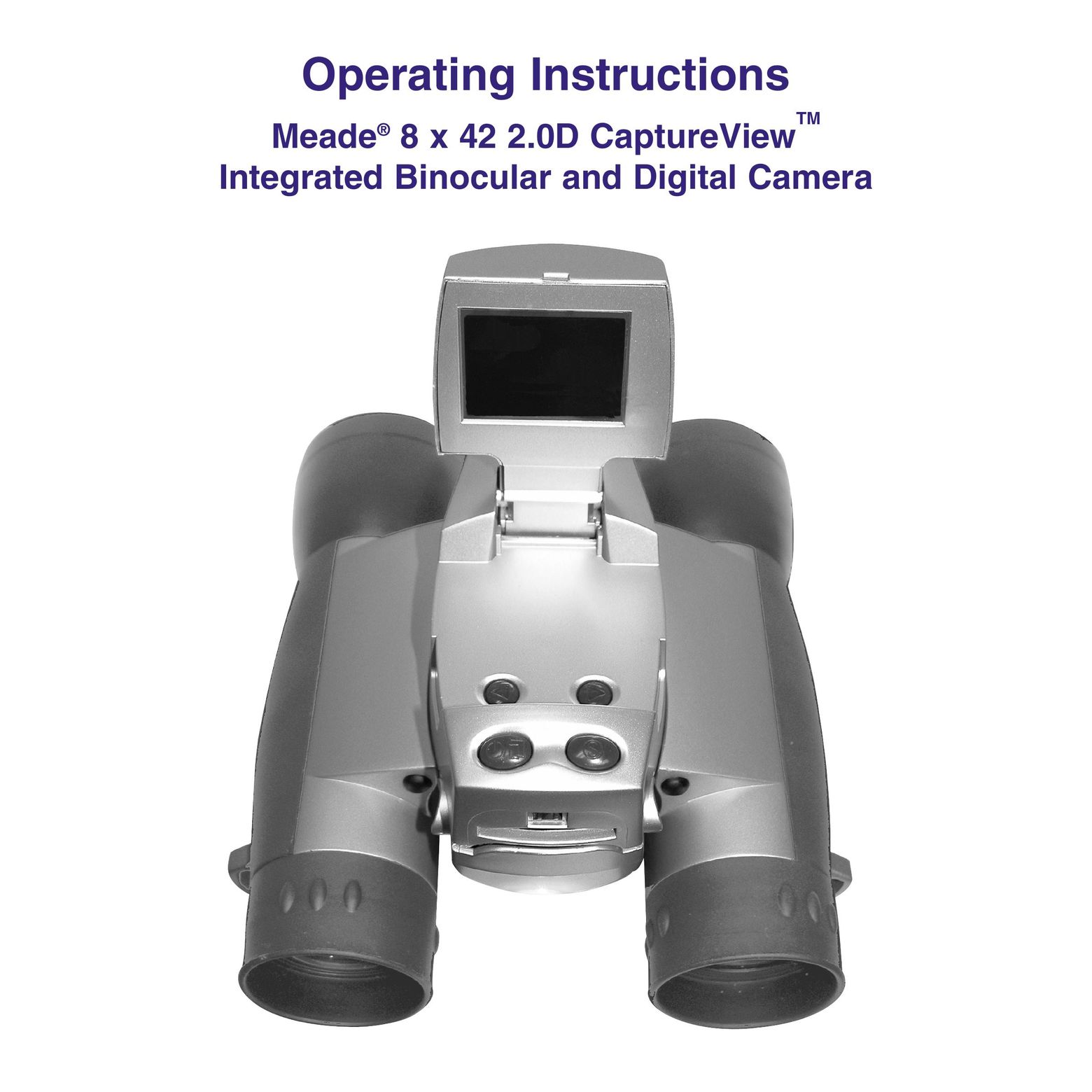 Meade Meade 8 x 42 2.0D CaptureView TM Integrated Binocular and Digital Camera Binoculars User Manual