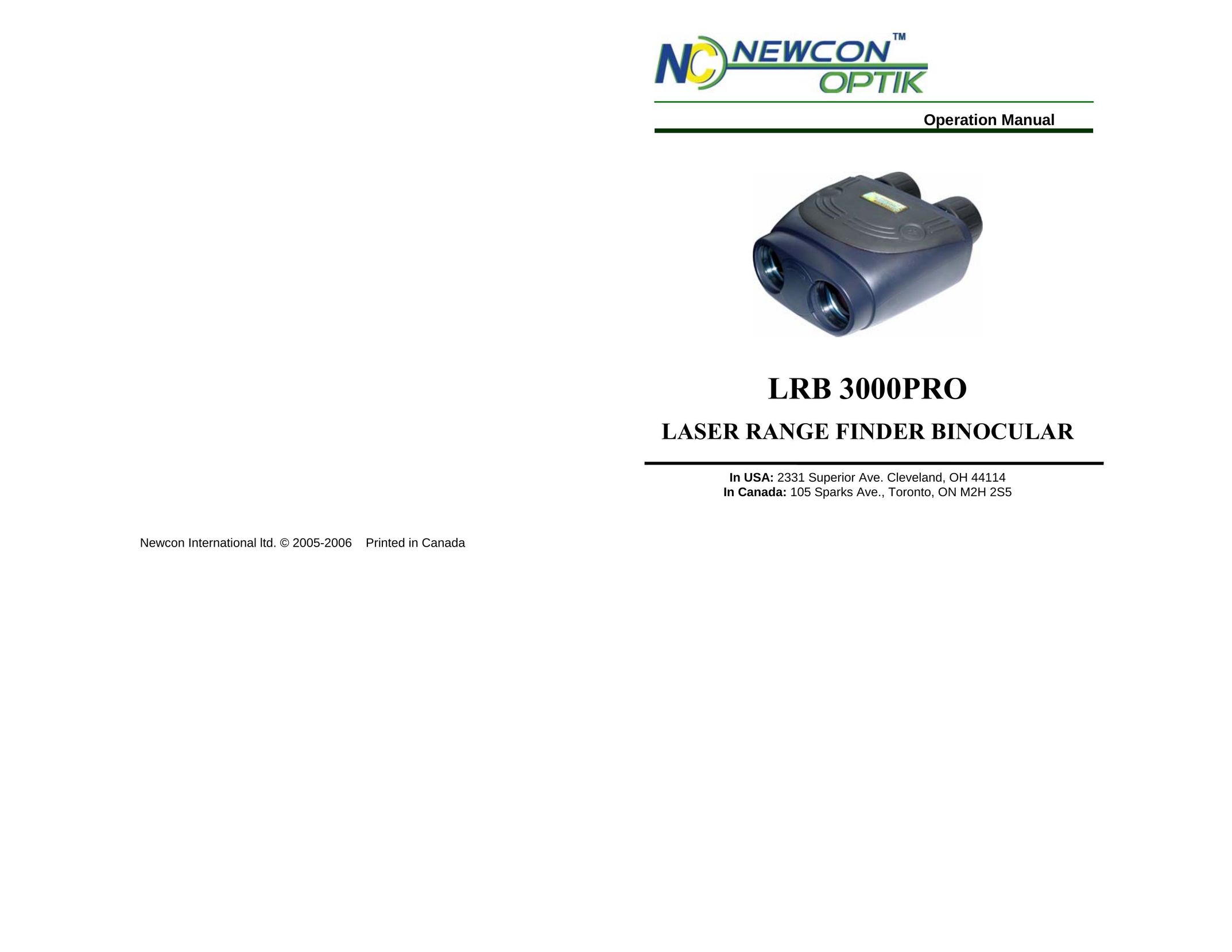 Newcon Optik LRB 3000 PRO Binoculars User Manual