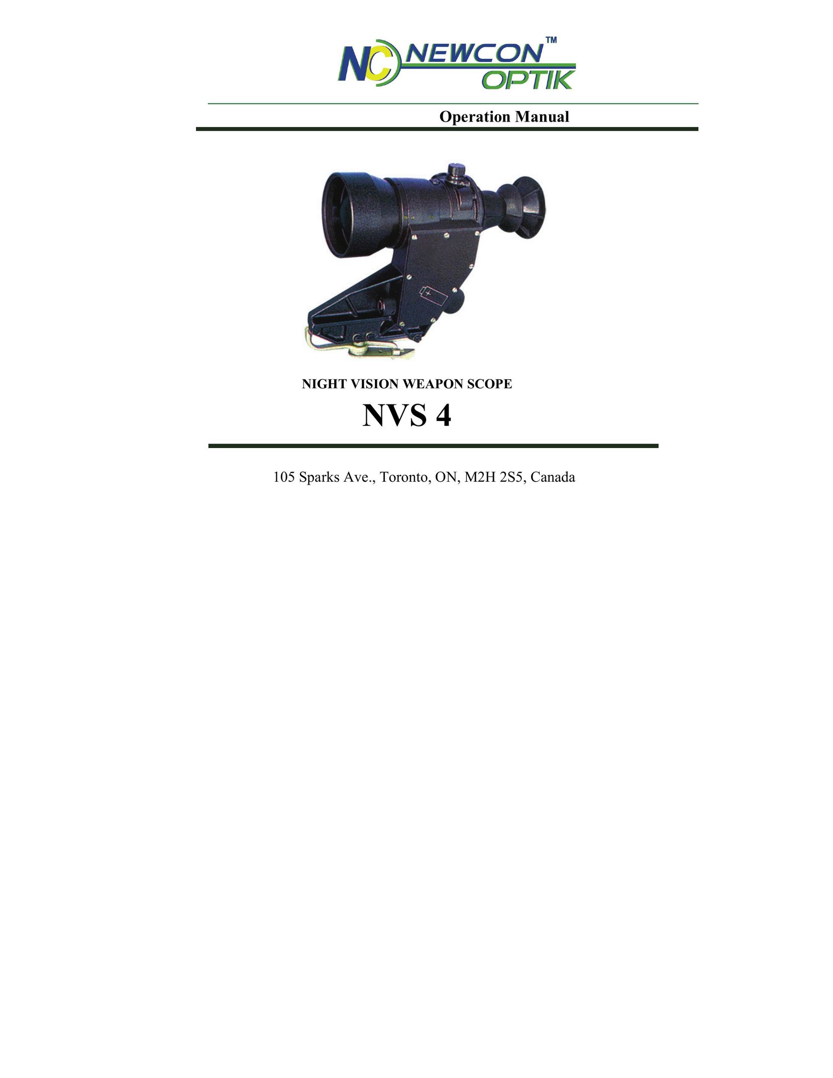 Newcon Optik NVS 4 Binoculars User Manual