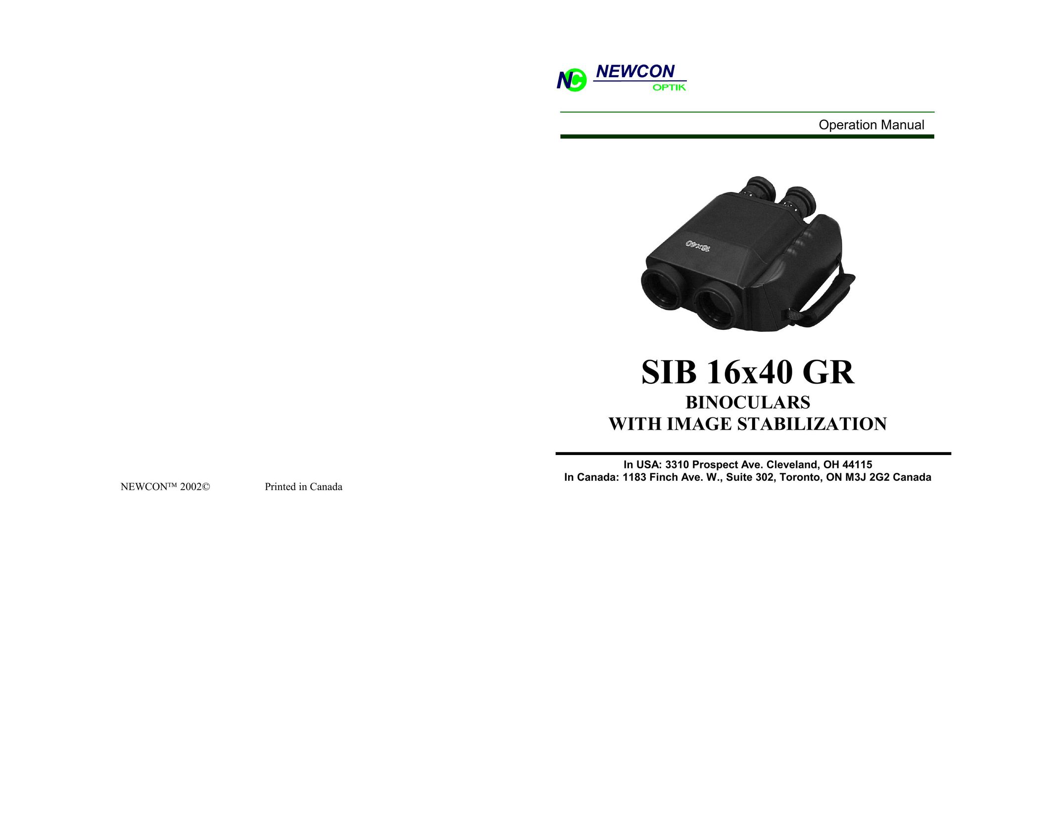 Newcon Optik SIB 16X40 Binoculars User Manual