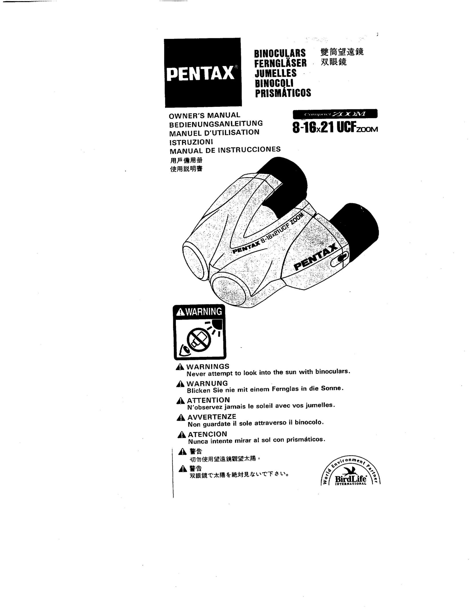 Pentax 62217 Binoculars User Manual