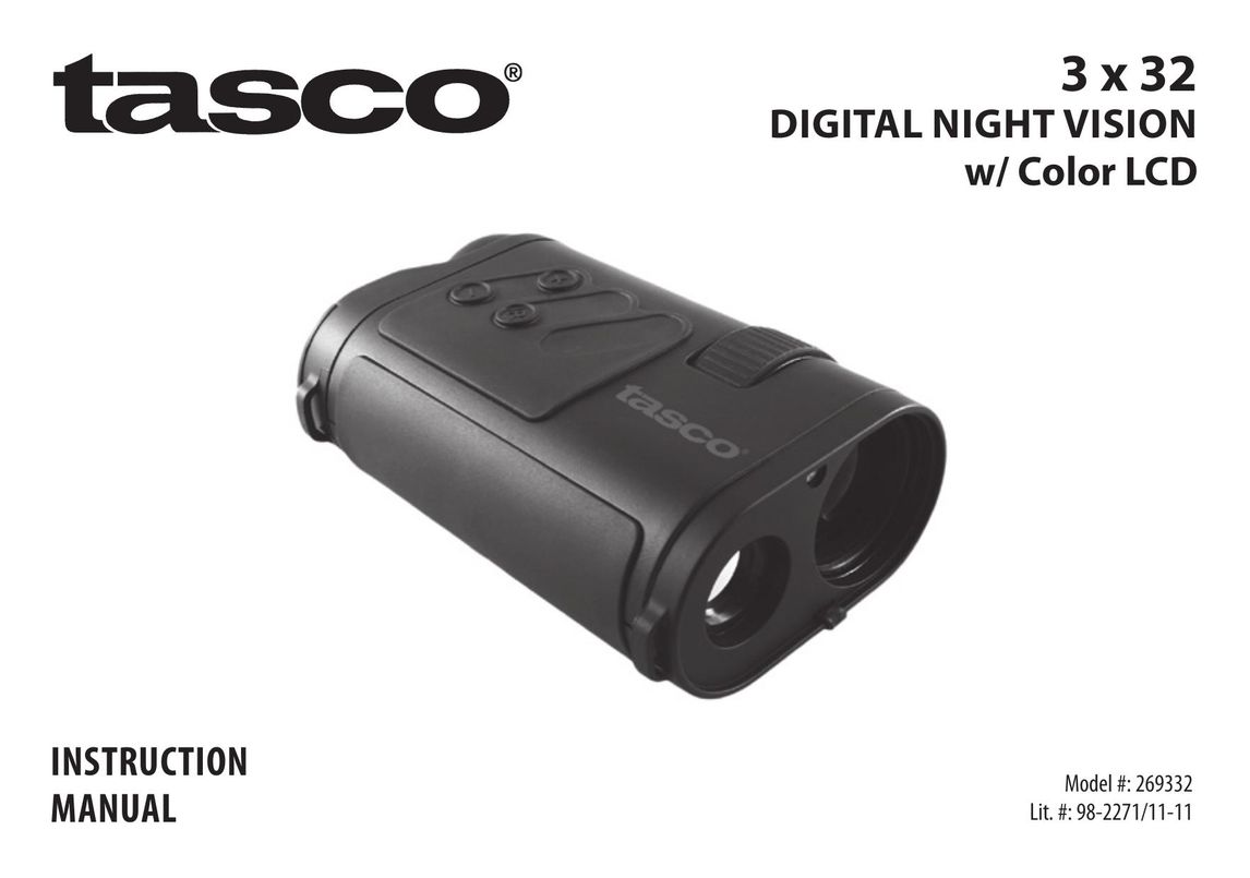 Tasco 269332 Binoculars User Manual