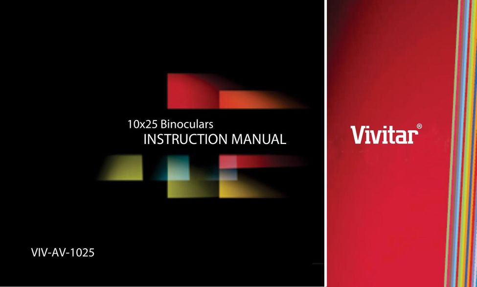 Vivitar VIV-AV-1025 Binoculars User Manual