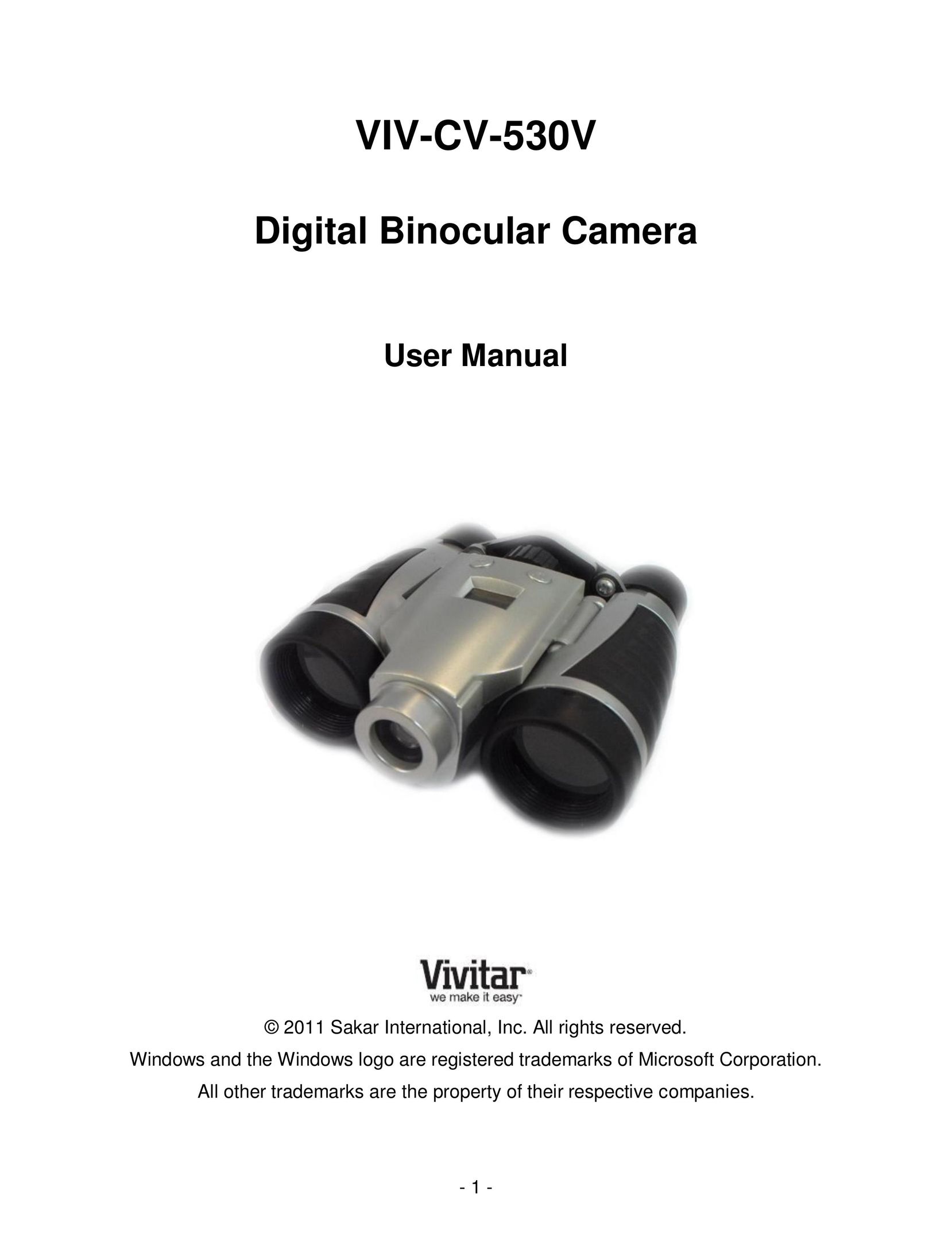 Vivitar viv-cv-530v Binoculars User Manual