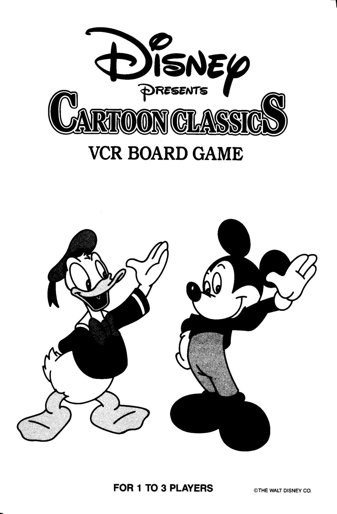 Hasbro Cartoon Classics Board Games User Manual