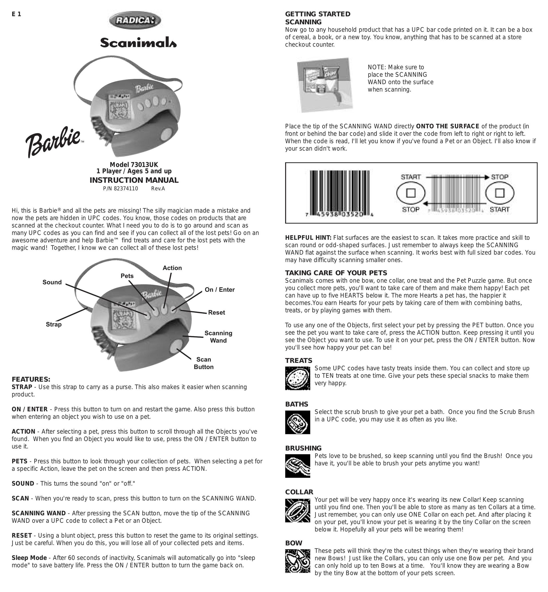 Radica Games 73013UK Board Games User Manual