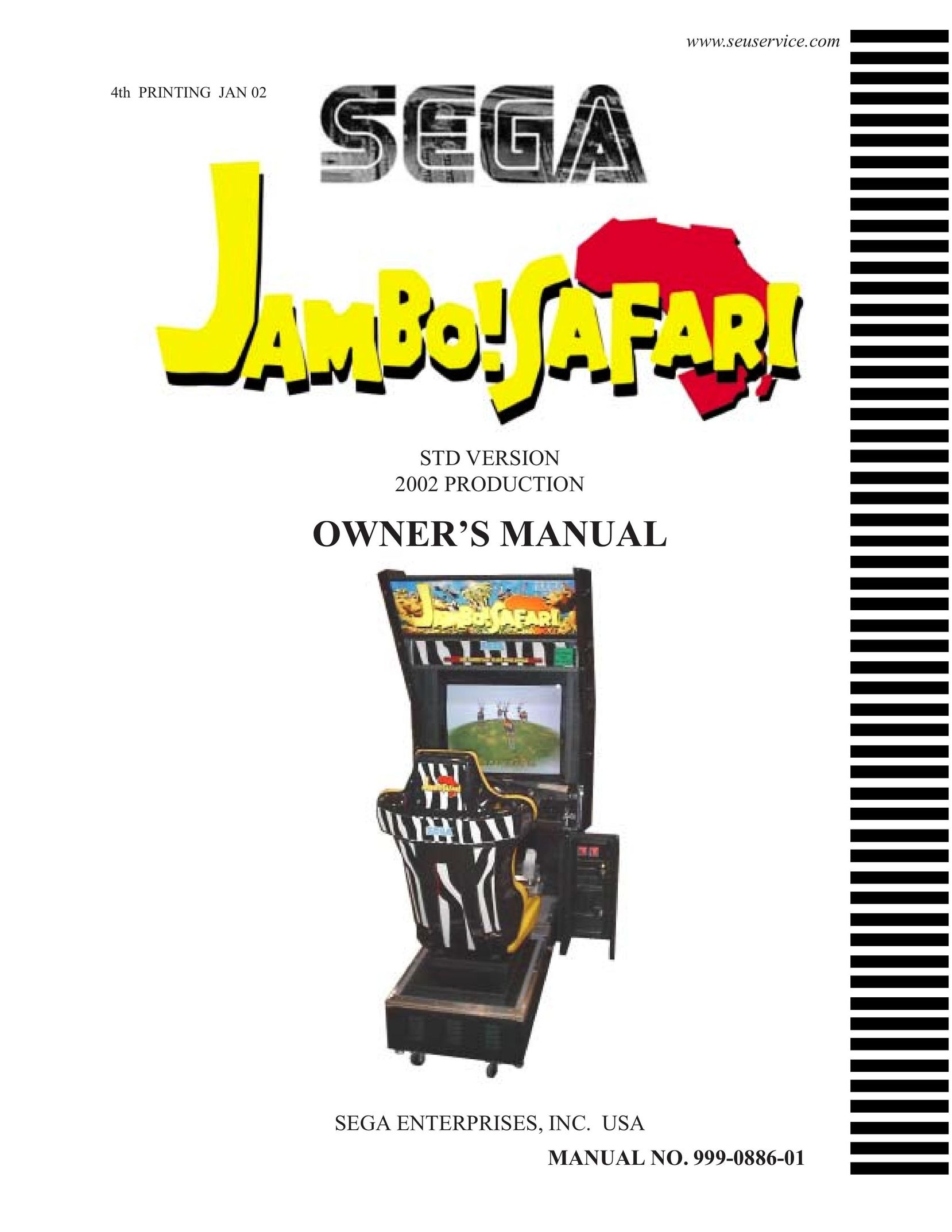 Sega 999-0886-01 Board Games User Manual