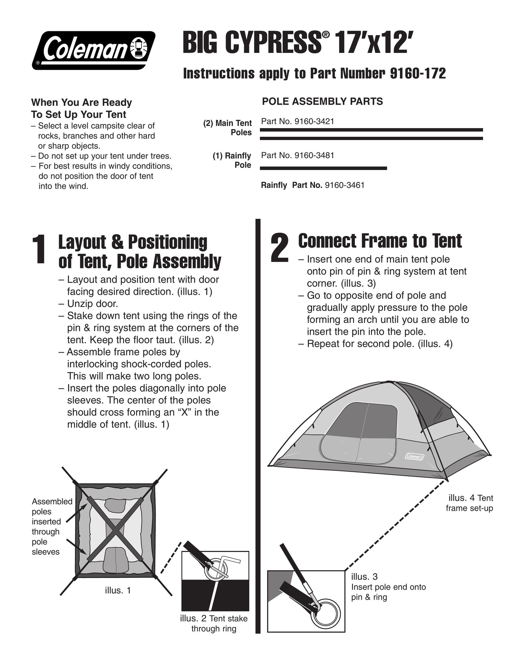Coleman 17'x12' Camping Equipment User Manual