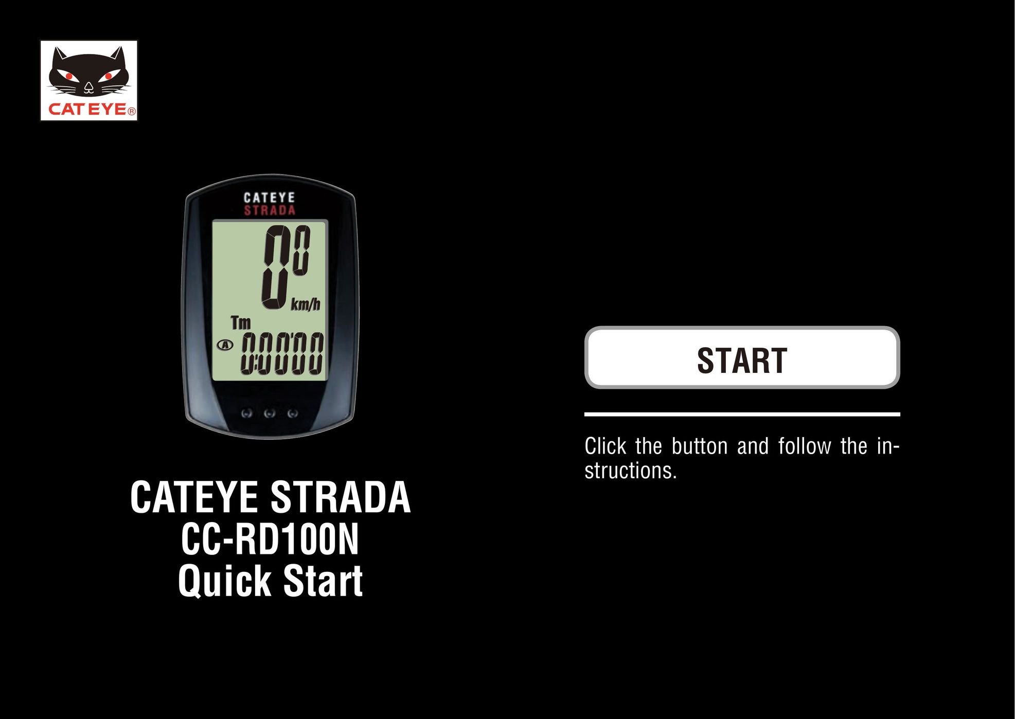 Cateye CC-RD100N Cyclometer User Manual