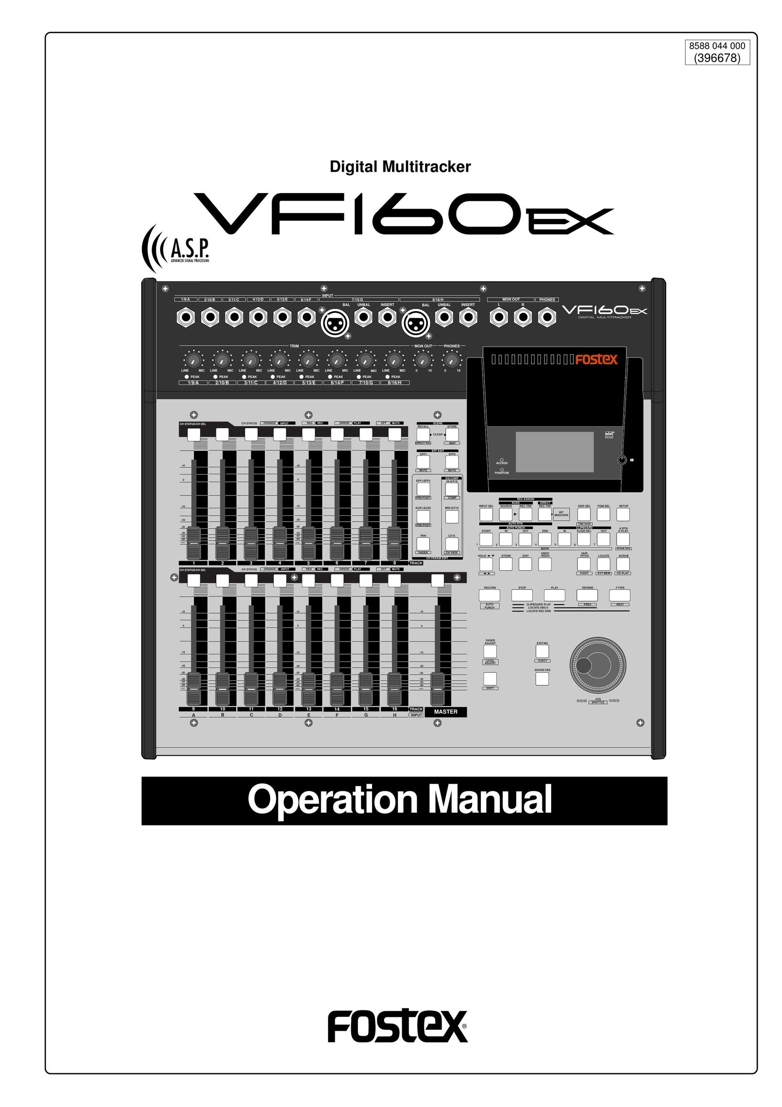 Fostex VF160EX Cyclometer User Manual