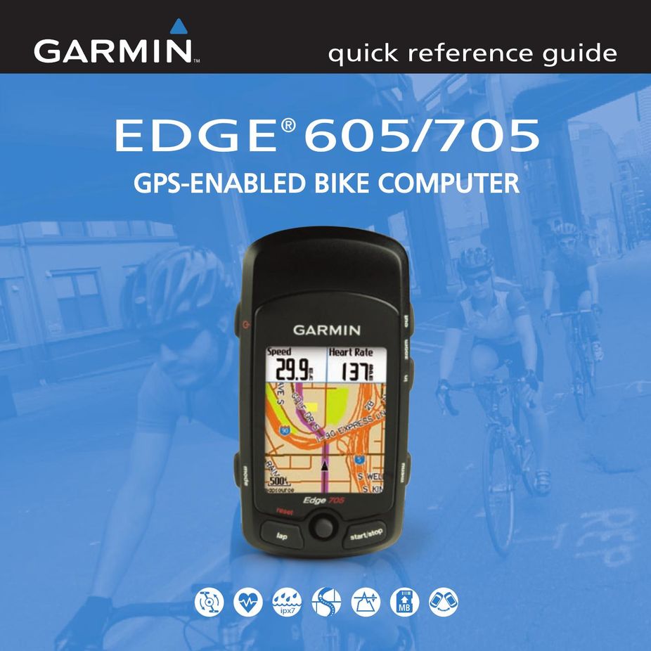 Garmin Edge 605 Cyclometer User Manual