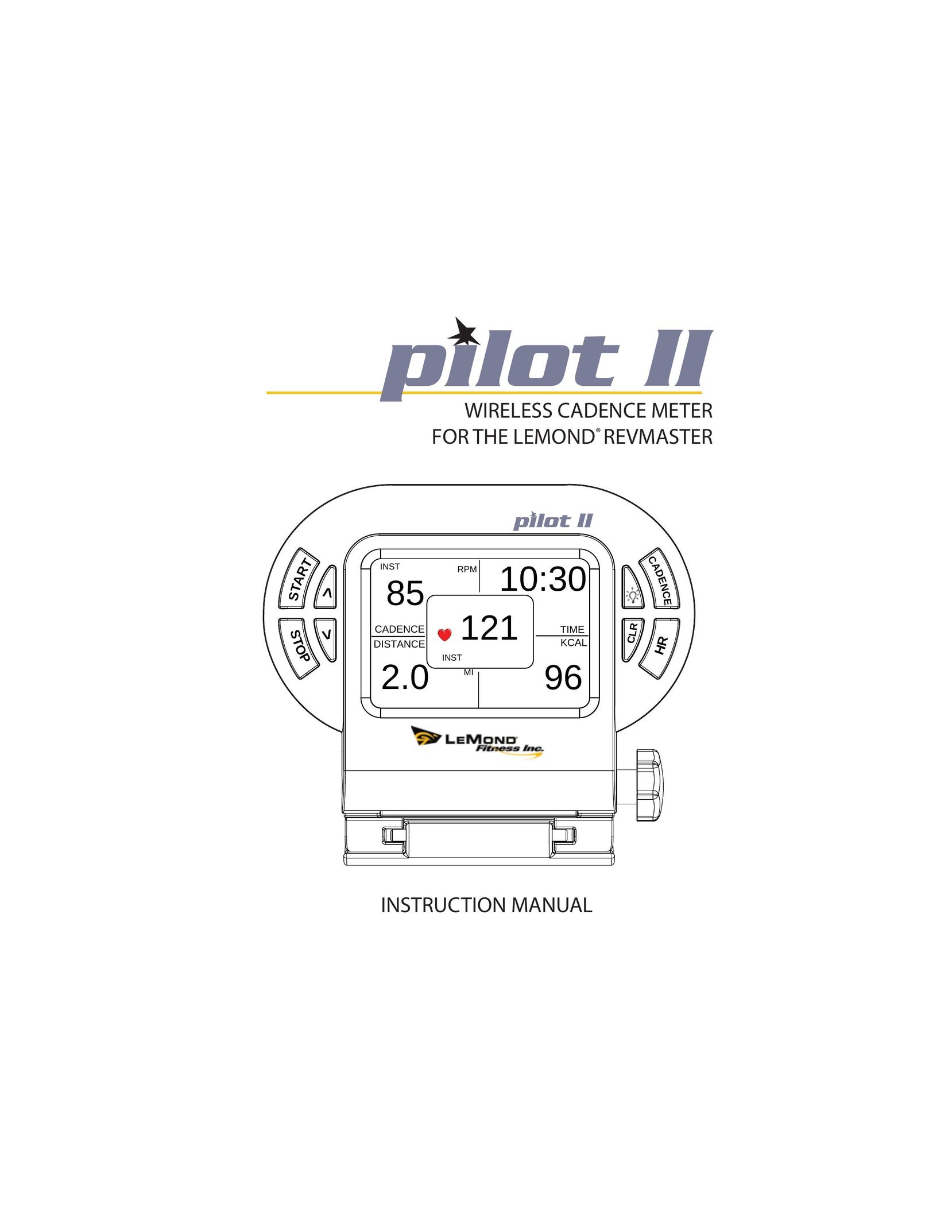 Life Fitness Pilot II Cyclometer User Manual