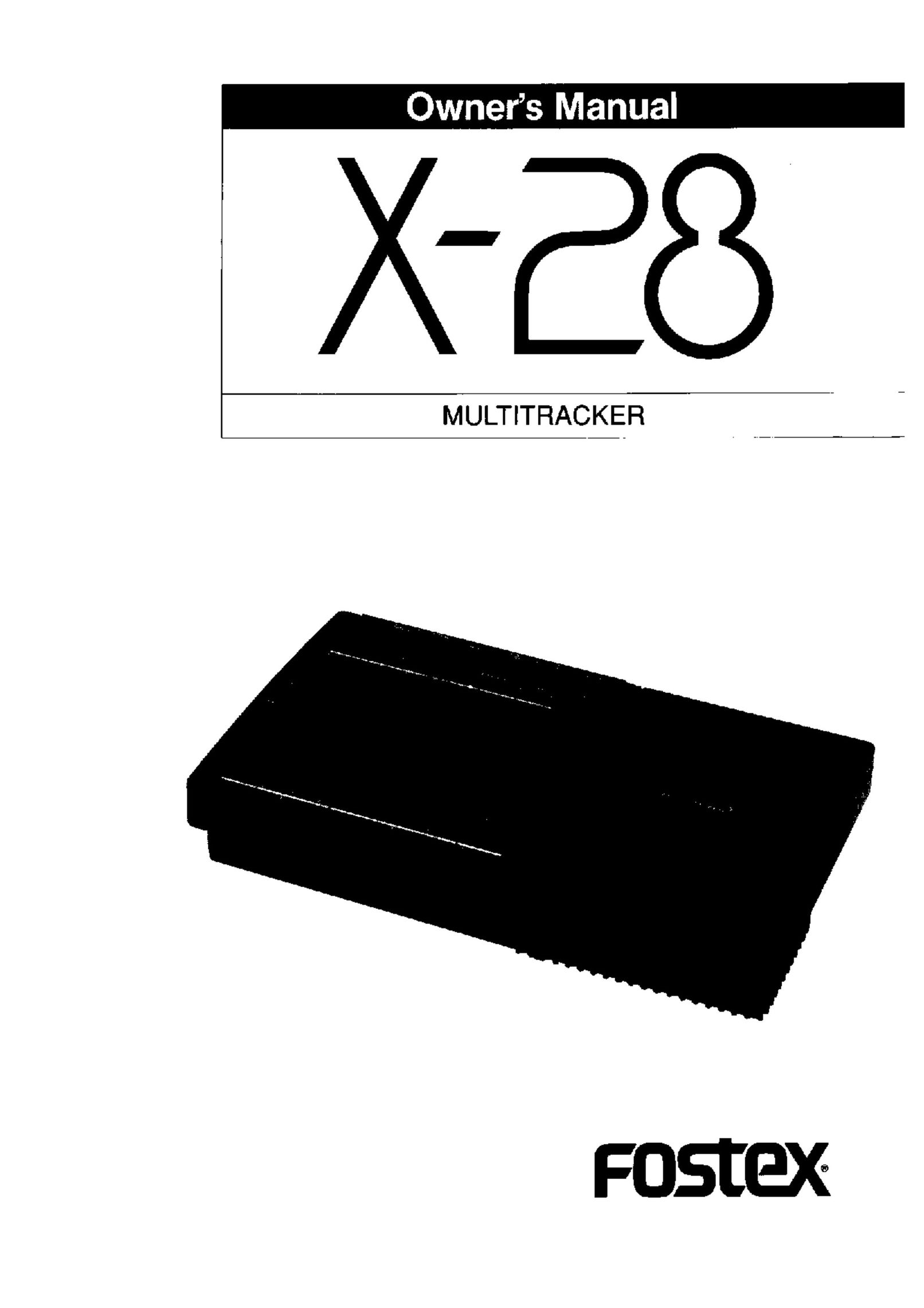Fostex X-28 Elliptical Trainer User Manual