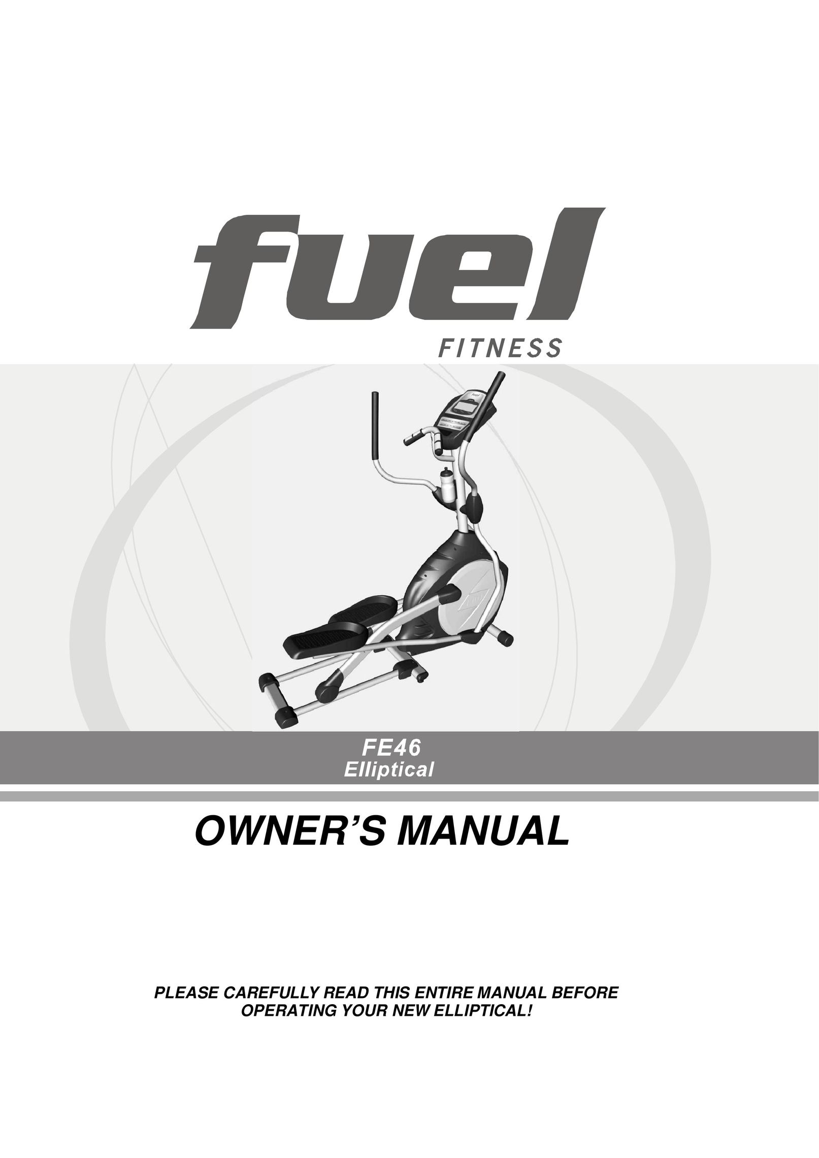 Fuel Fitness FE46 Elliptical Trainer User Manual