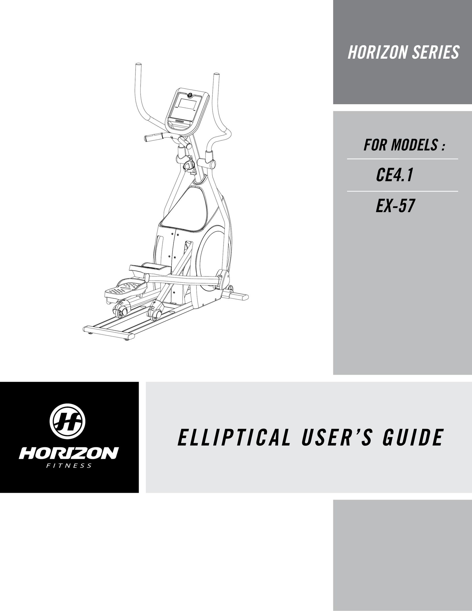 Horizon Fitness EX-57 Elliptical Trainer User Manual