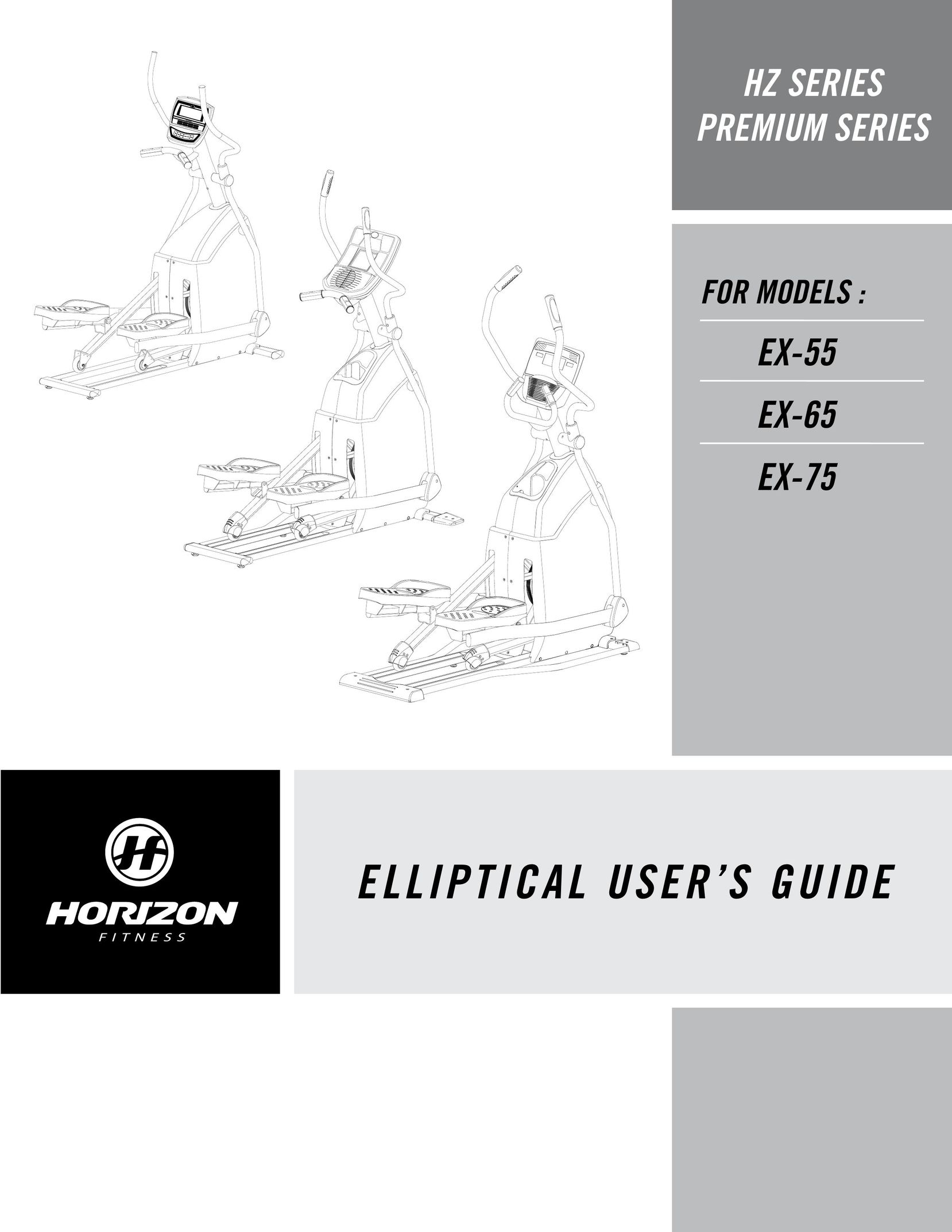 Horizon Fitness EX-65 Elliptical Trainer User Manual