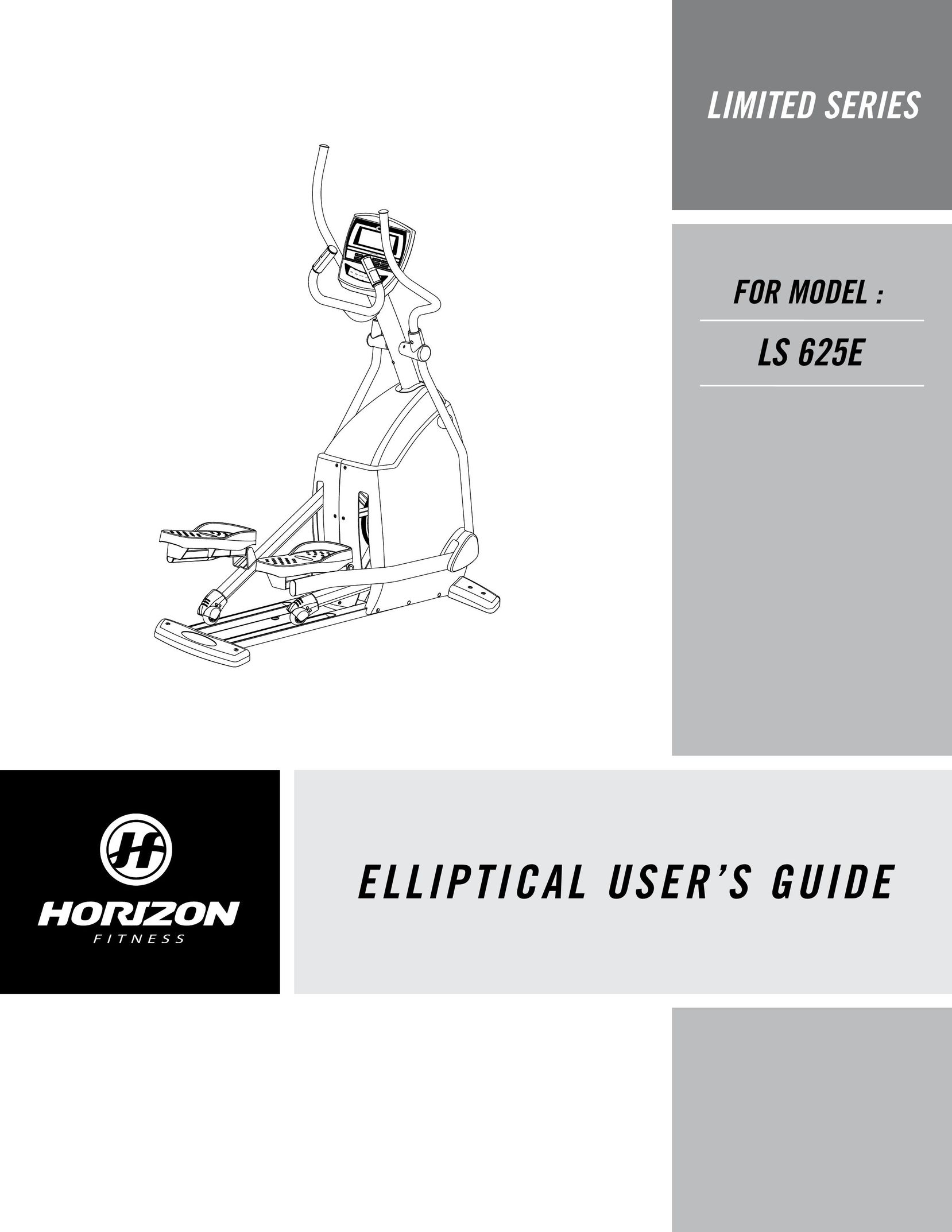 Horizon Fitness LS 625E Elliptical Trainer User Manual