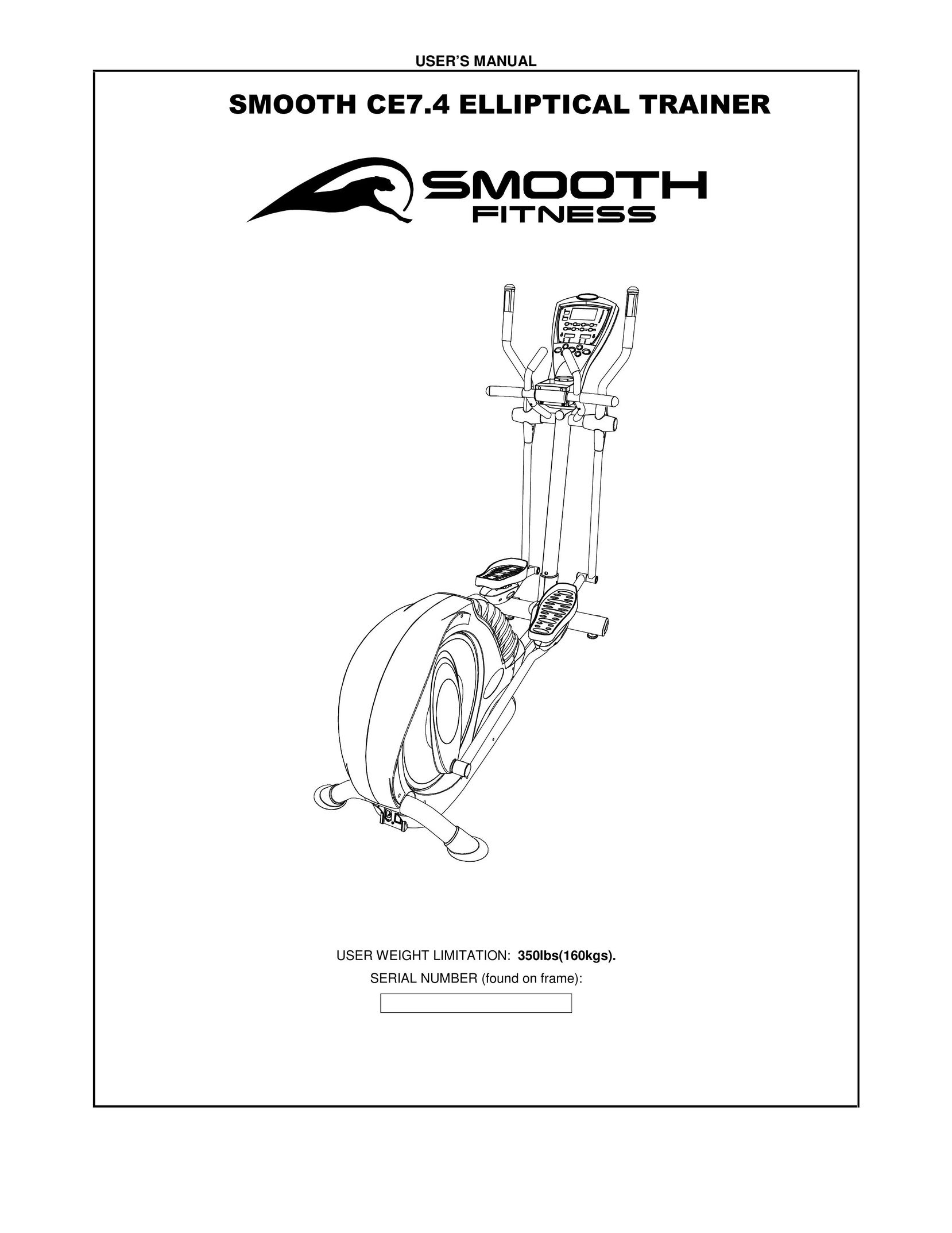 Smooth Fitness CE7.4 Elliptical Trainer User Manual