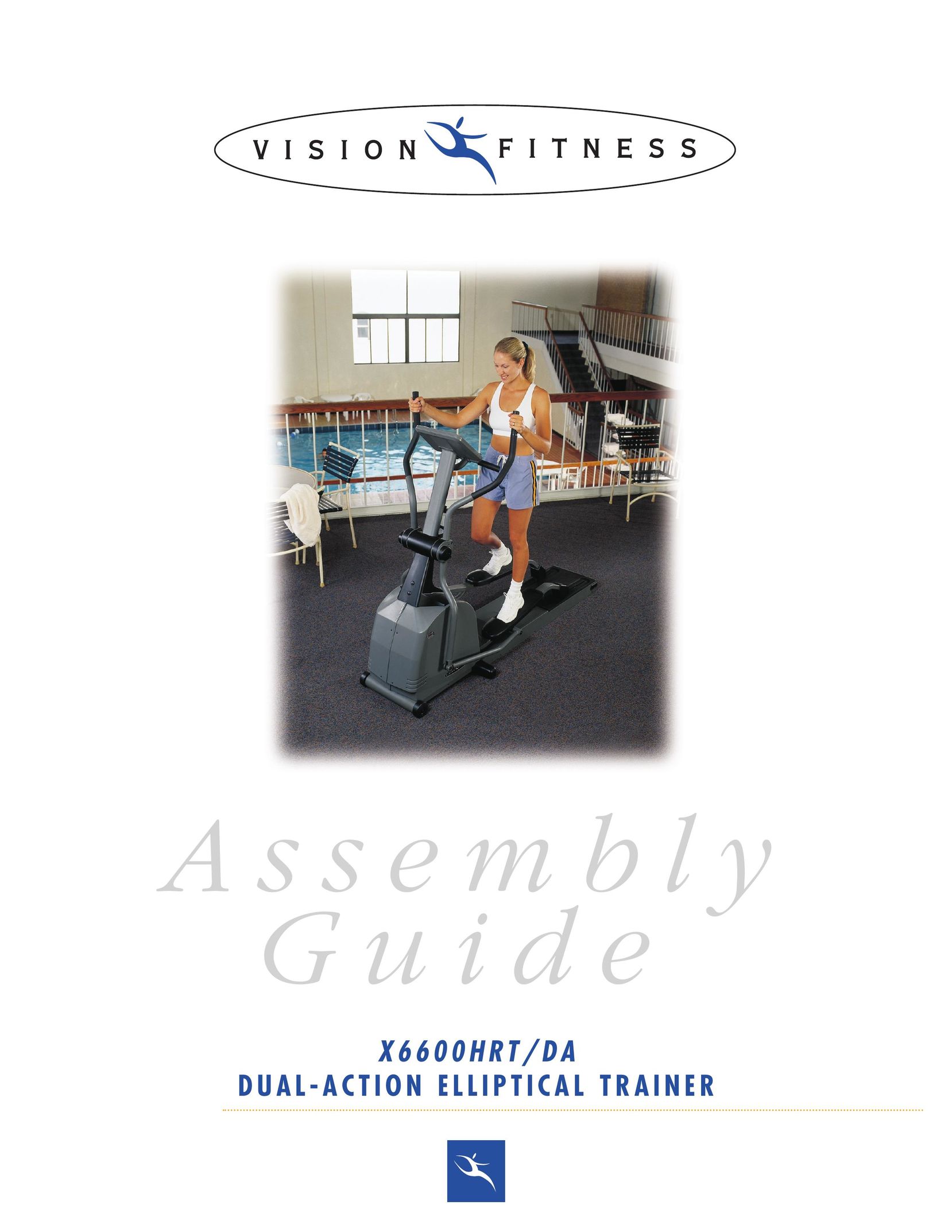 Vision Fitness X6600HRT/DA Elliptical Trainer User Manual