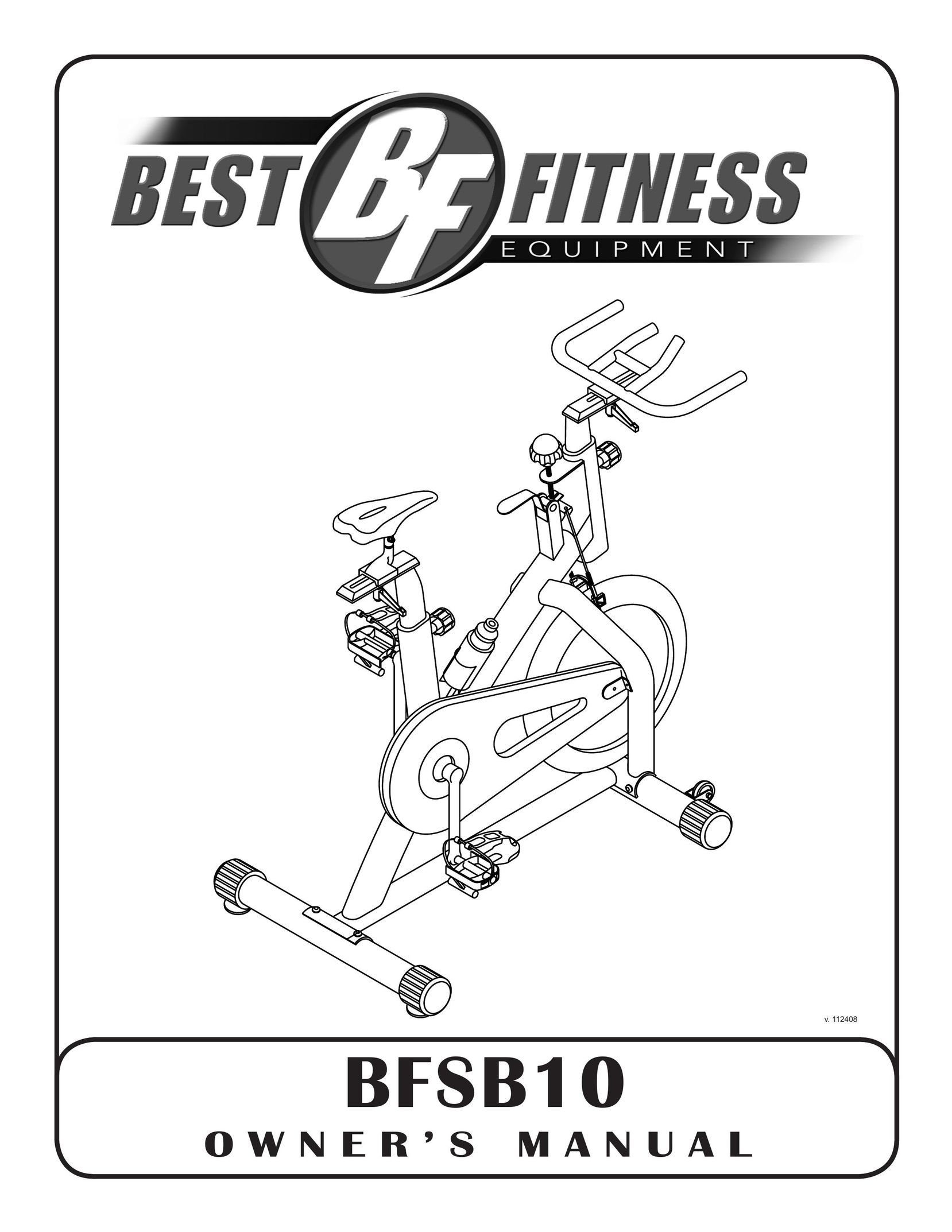 Best Fitness BFSB10 Exercise Bike User Manual