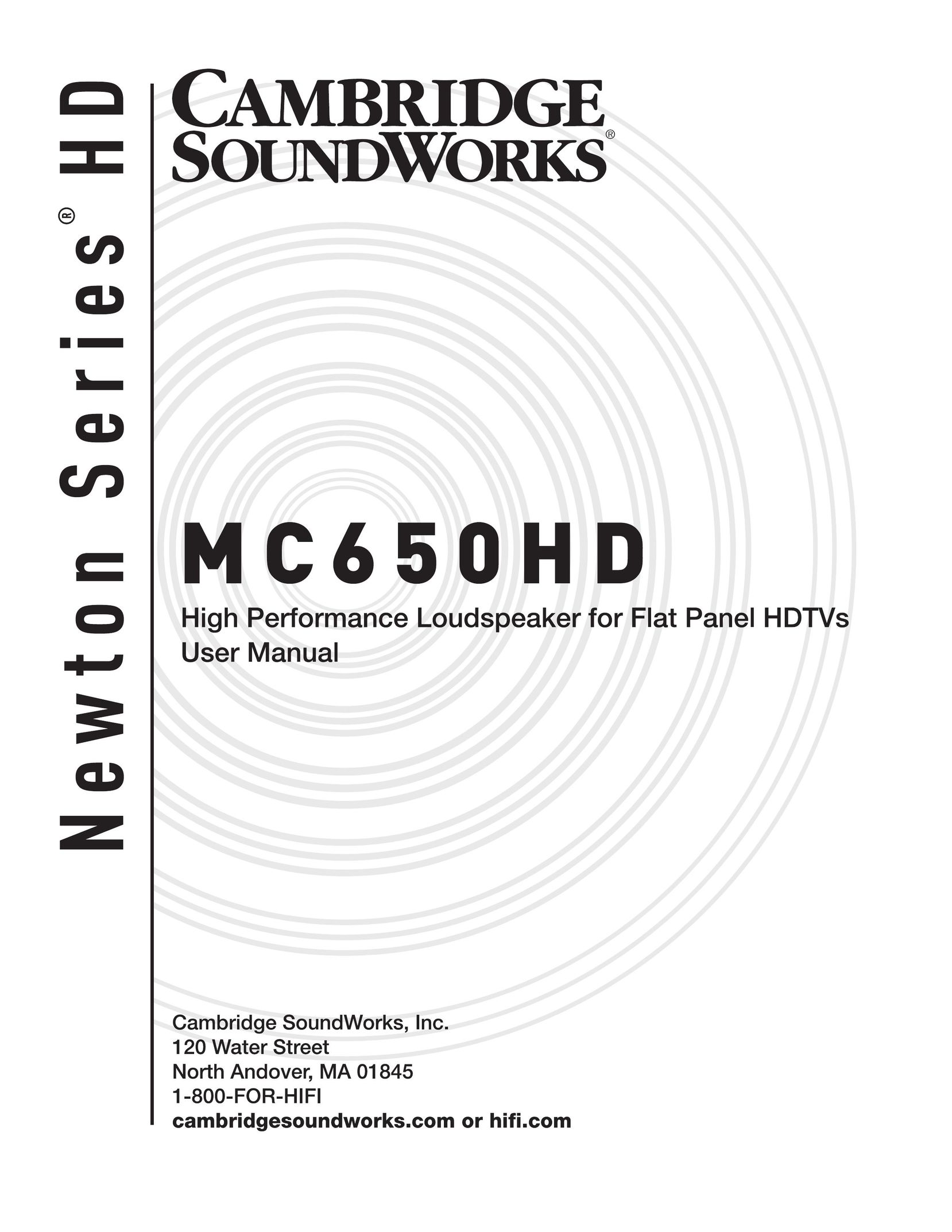 Cambridge SoundWorks MC650HD Exercise Bike User Manual