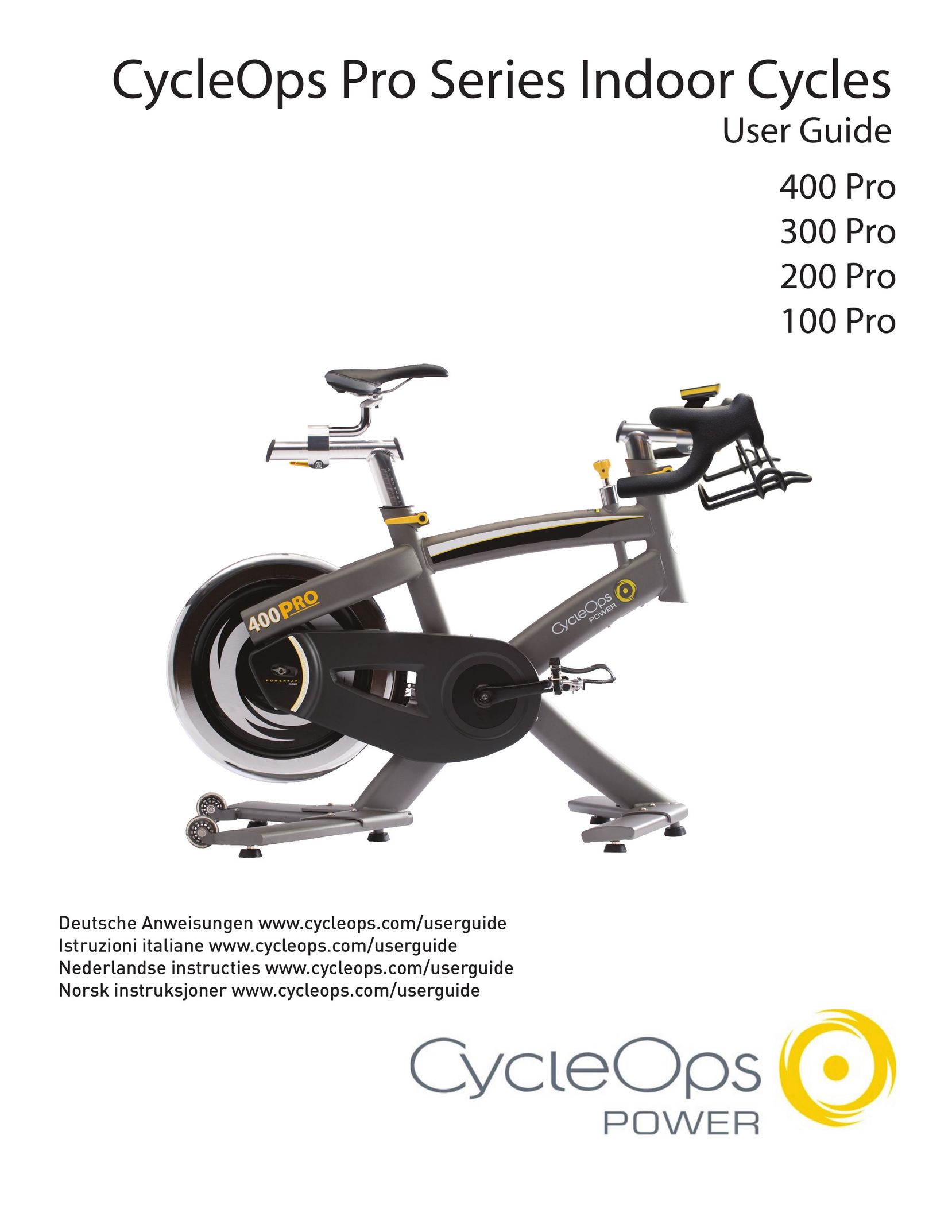CycleOps 300 PRO Exercise Bike User Manual
