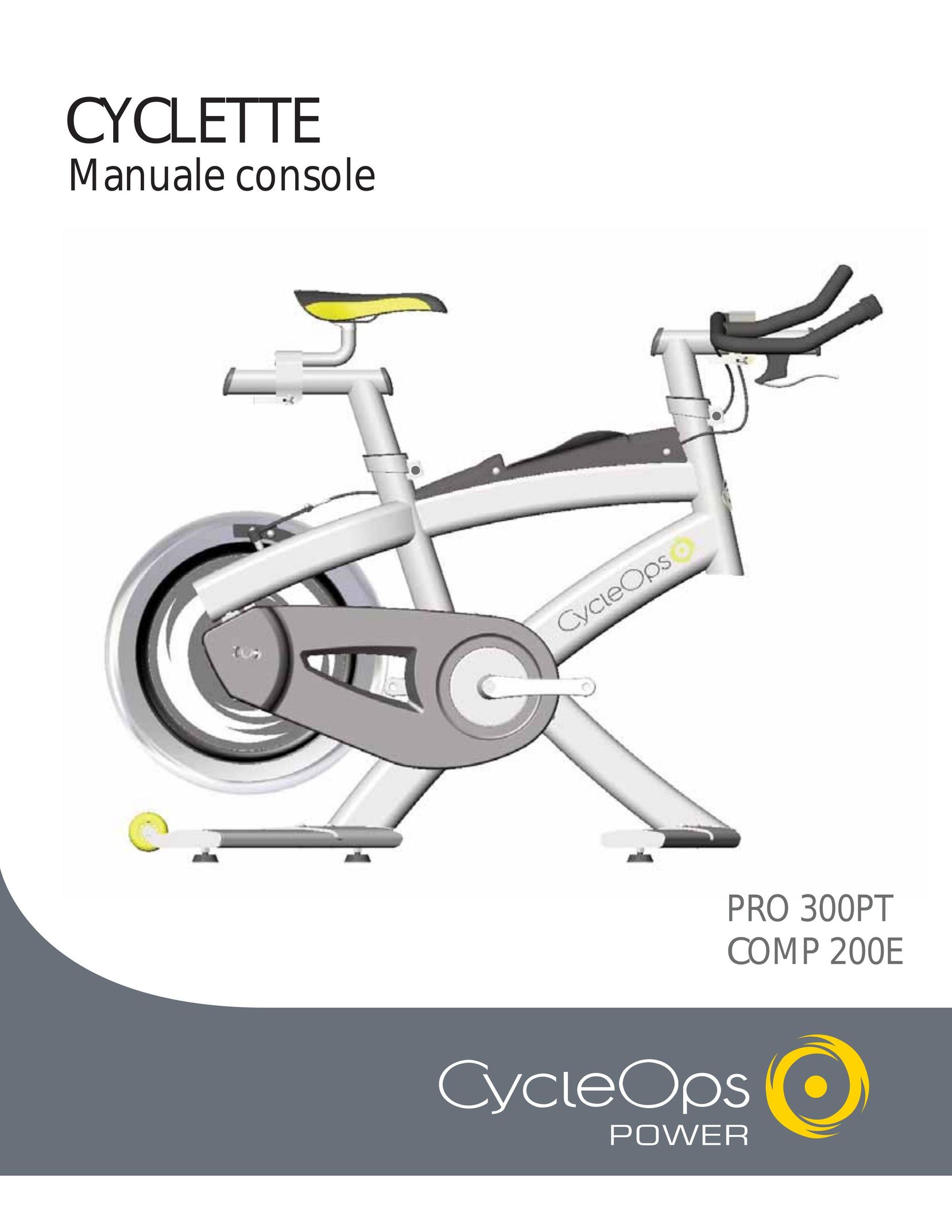 CycleOps COMP 200E Exercise Bike User Manual