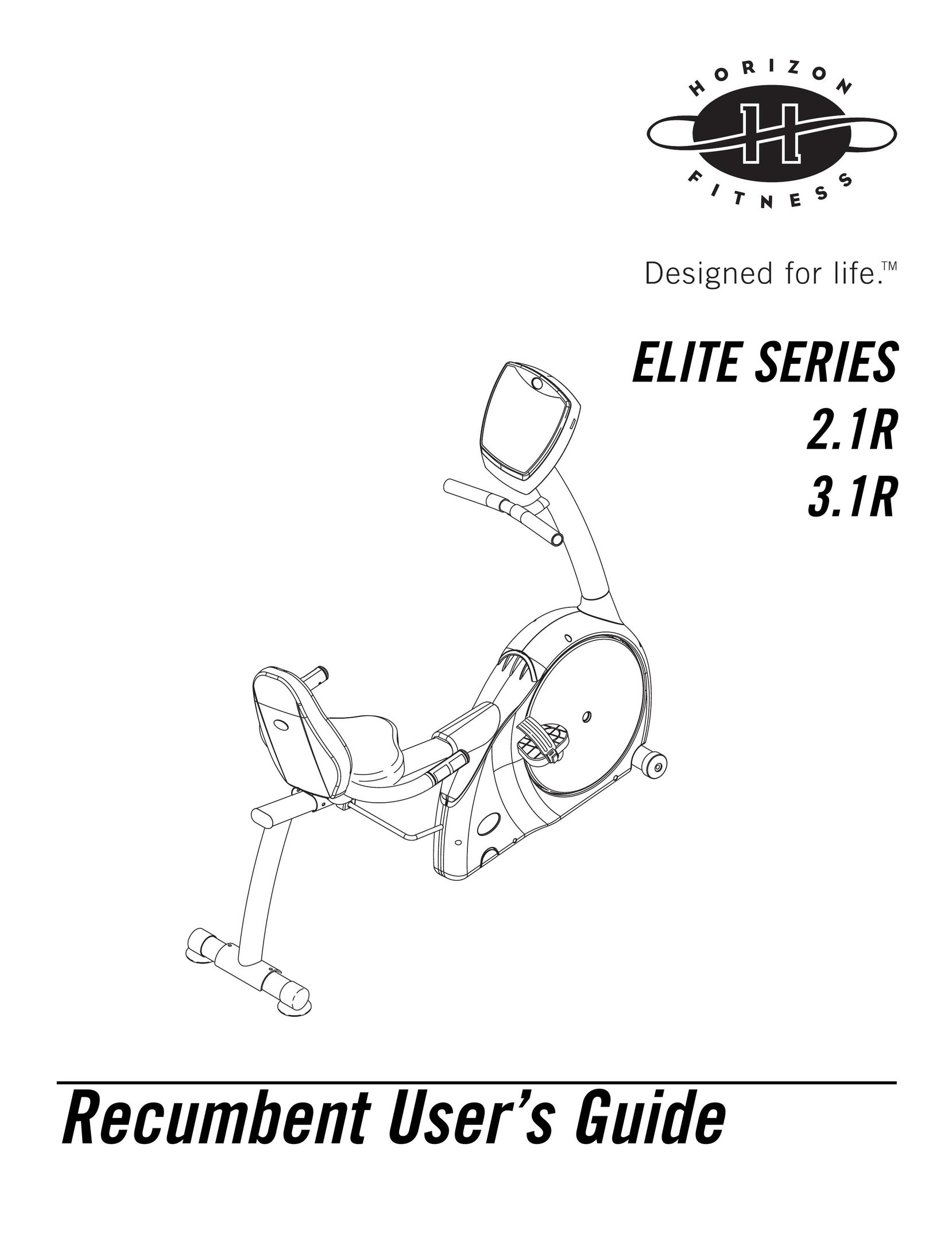 Horizon Fitness 3.1R Exercise Bike User Manual