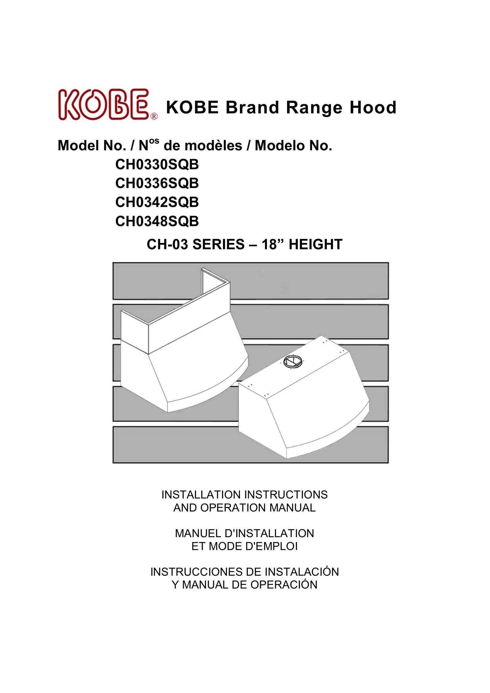 Kobe Range Hoods CH0330SQB Exercise Bike User Manual