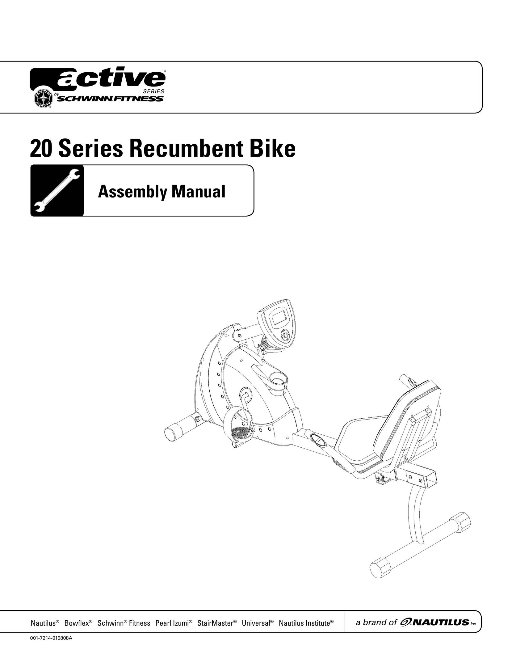 Schwinn 001-7214-010808A Exercise Bike User Manual