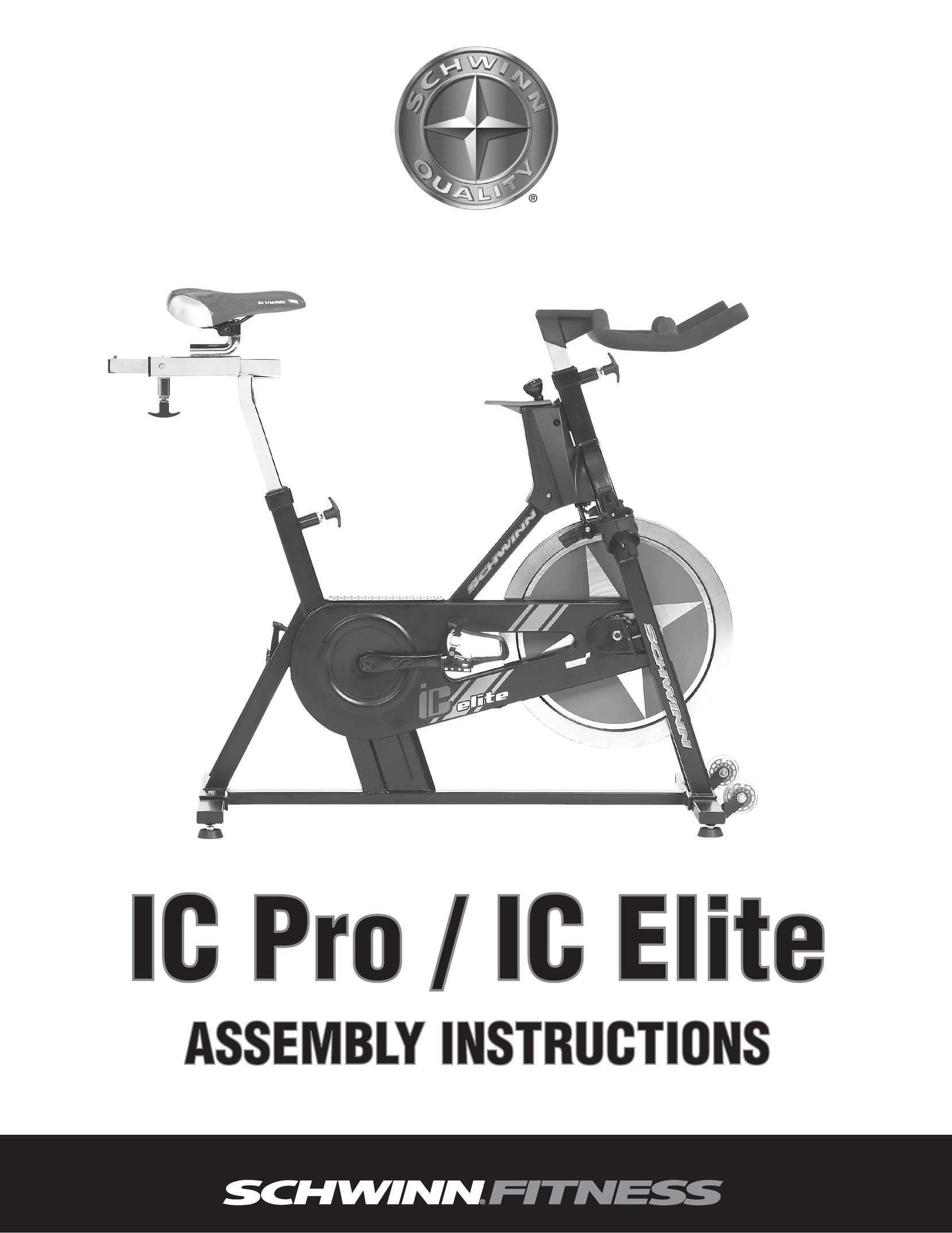 Schwinn IC Pro / IC Elite Exercise Bike User Manual